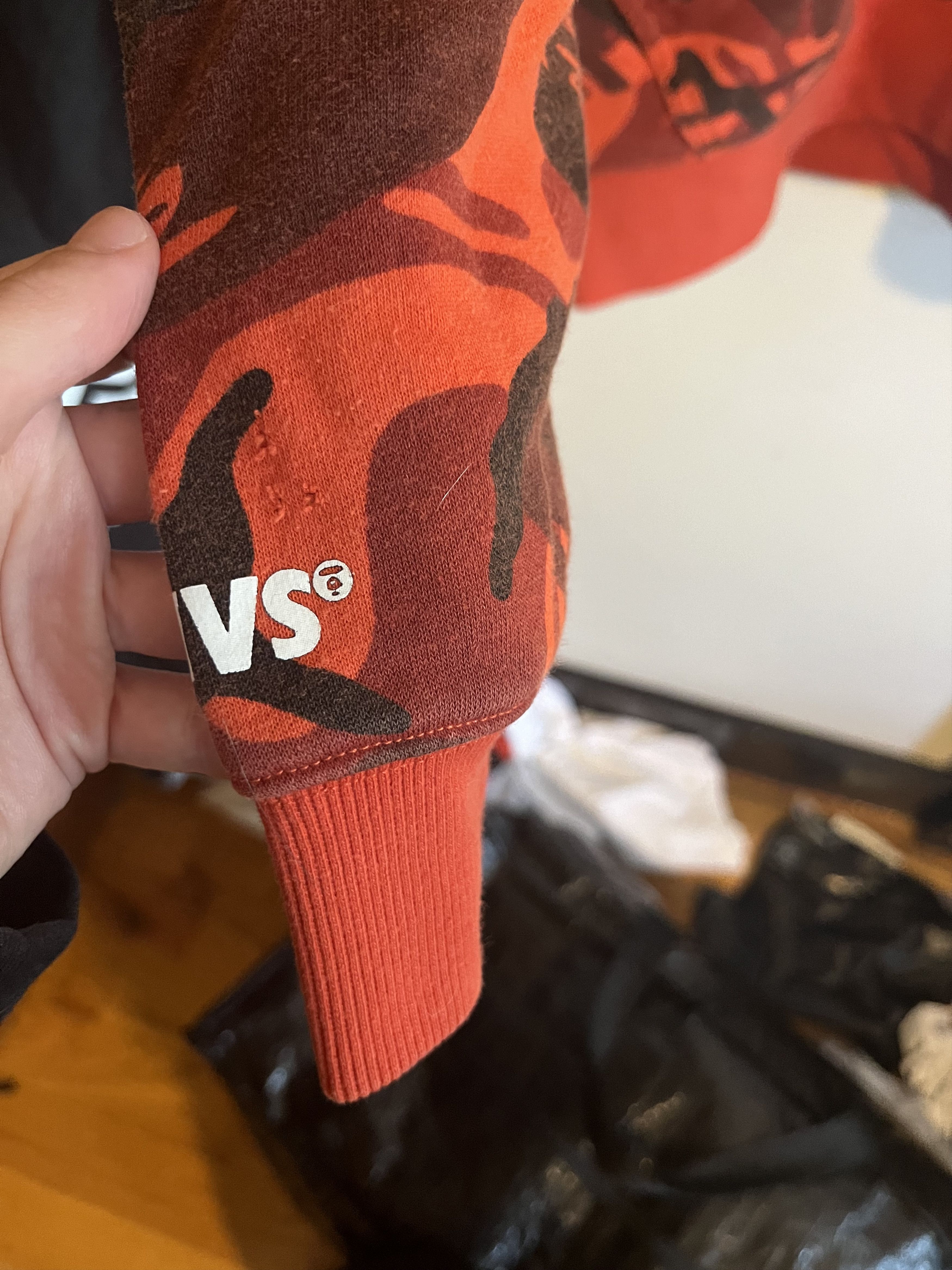 Aape Appe x champion collab camo orange sweatshirt Size US M / EU 48-50 / 2 - 6 Thumbnail