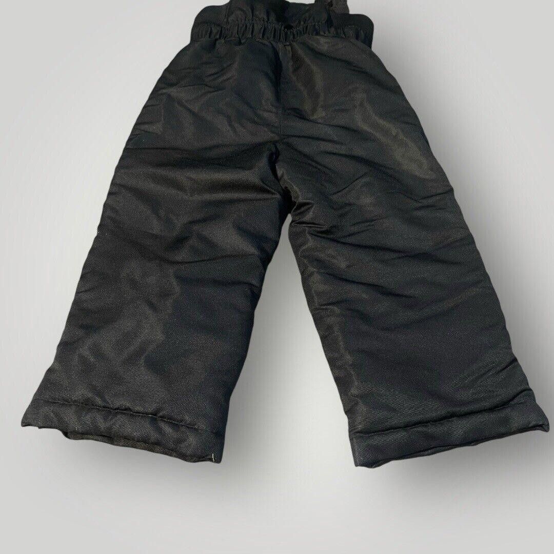 Designer Kids Black Insulated Snow Bib Overalls - Perfect Winter Gear Size US XXS / EU 40 - 9 Thumbnail