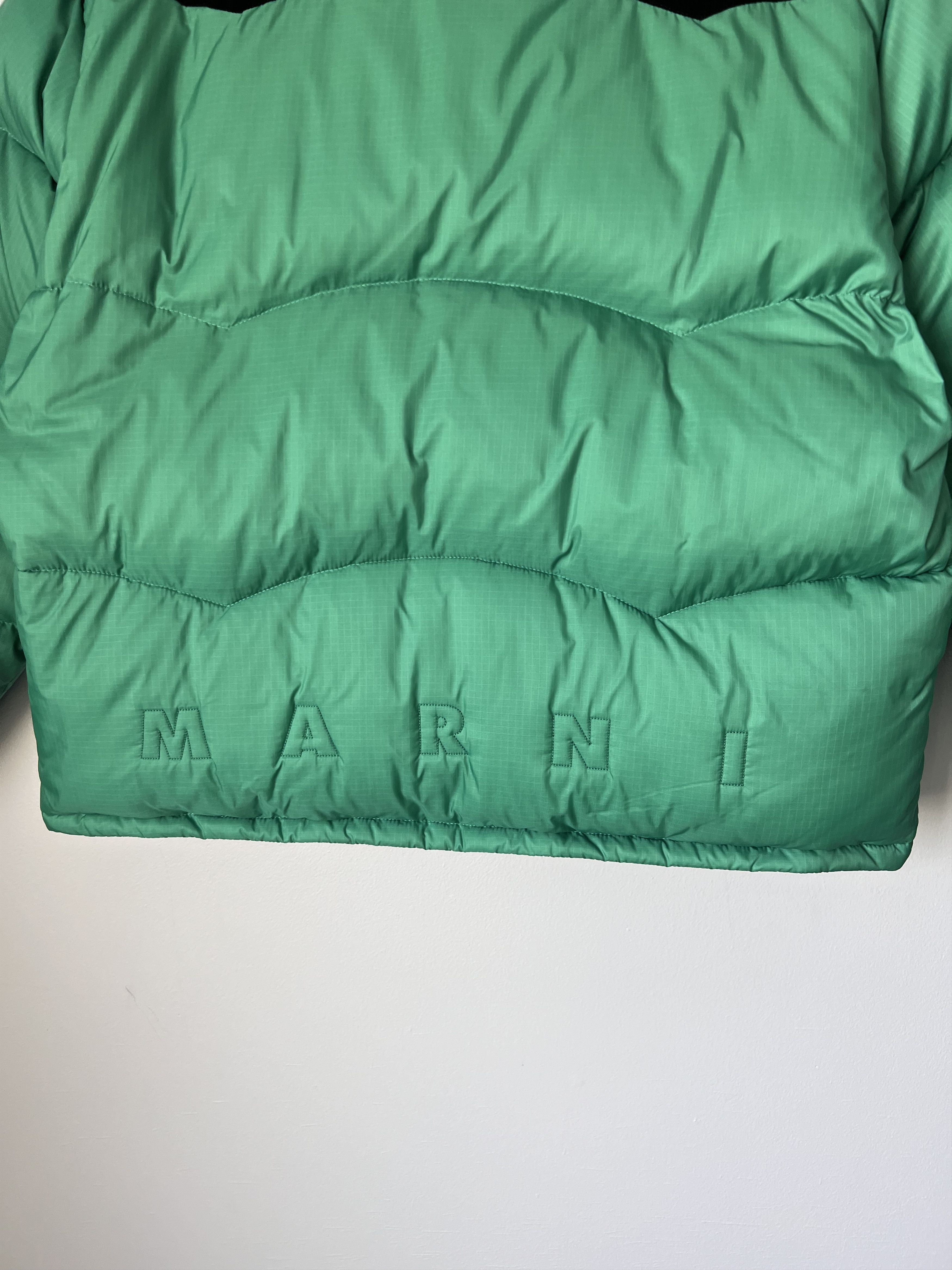 Marni Marni Ripstop Nylon Western Puffer Jacket in Green Size US M / EU 48-50 / 2 - 7 Thumbnail