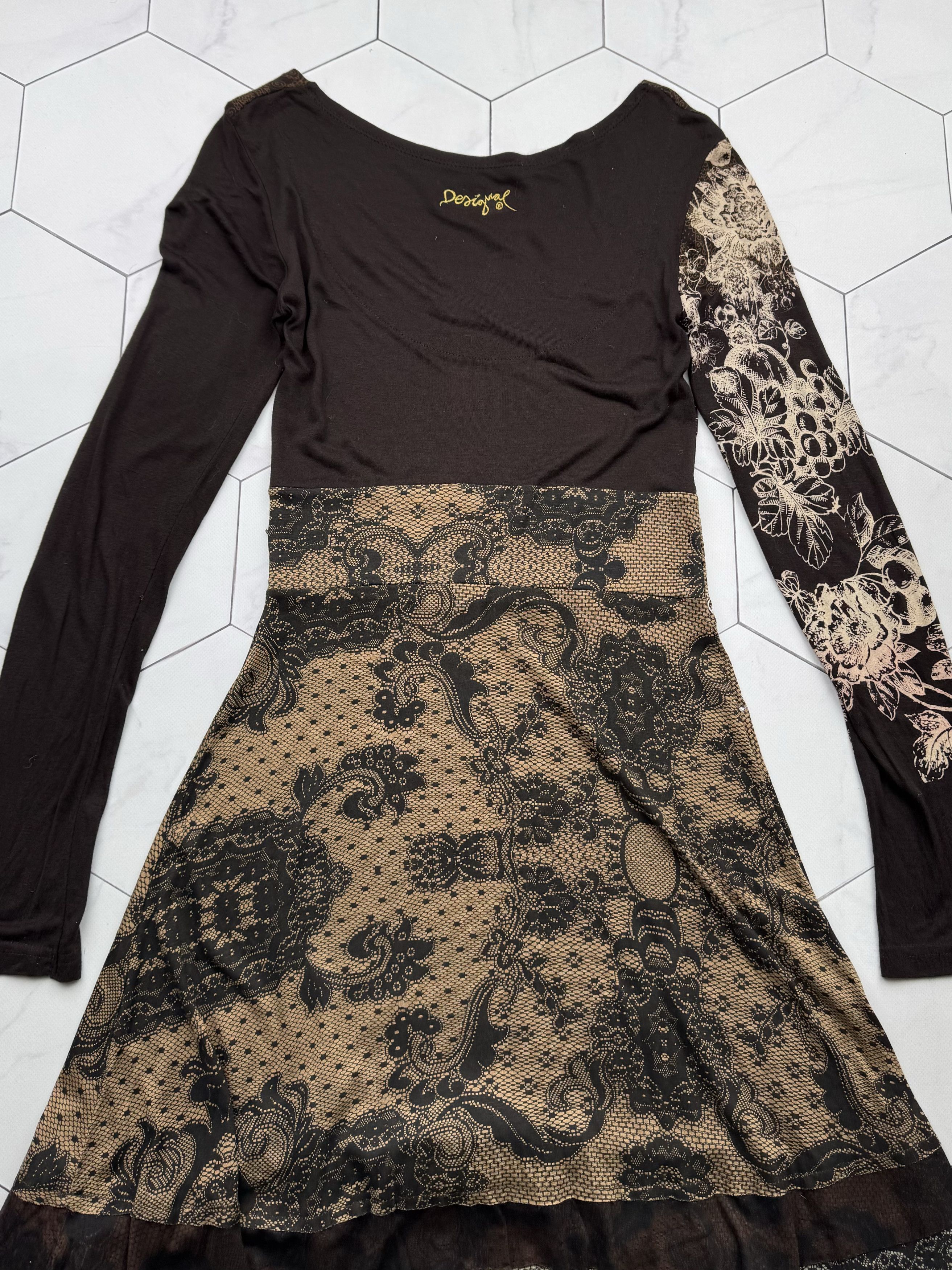 Desigual Desigual Vintage Dress With Long Sleeve (B268) Size M / US 6-8 / IT 42-44 - 9 Thumbnail