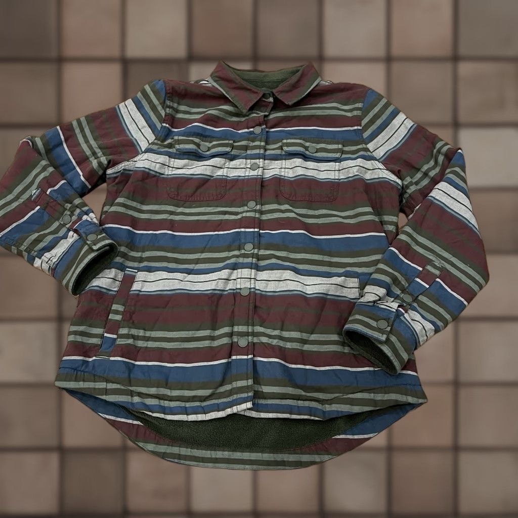 Vintage VINTAGE L.L. BEAN Women's Flannel Shirt Size M Long Sleeve Casual Outdoor 90s Stripe Size M / US 6-8 / IT 42-44 - 1 Thumbnail