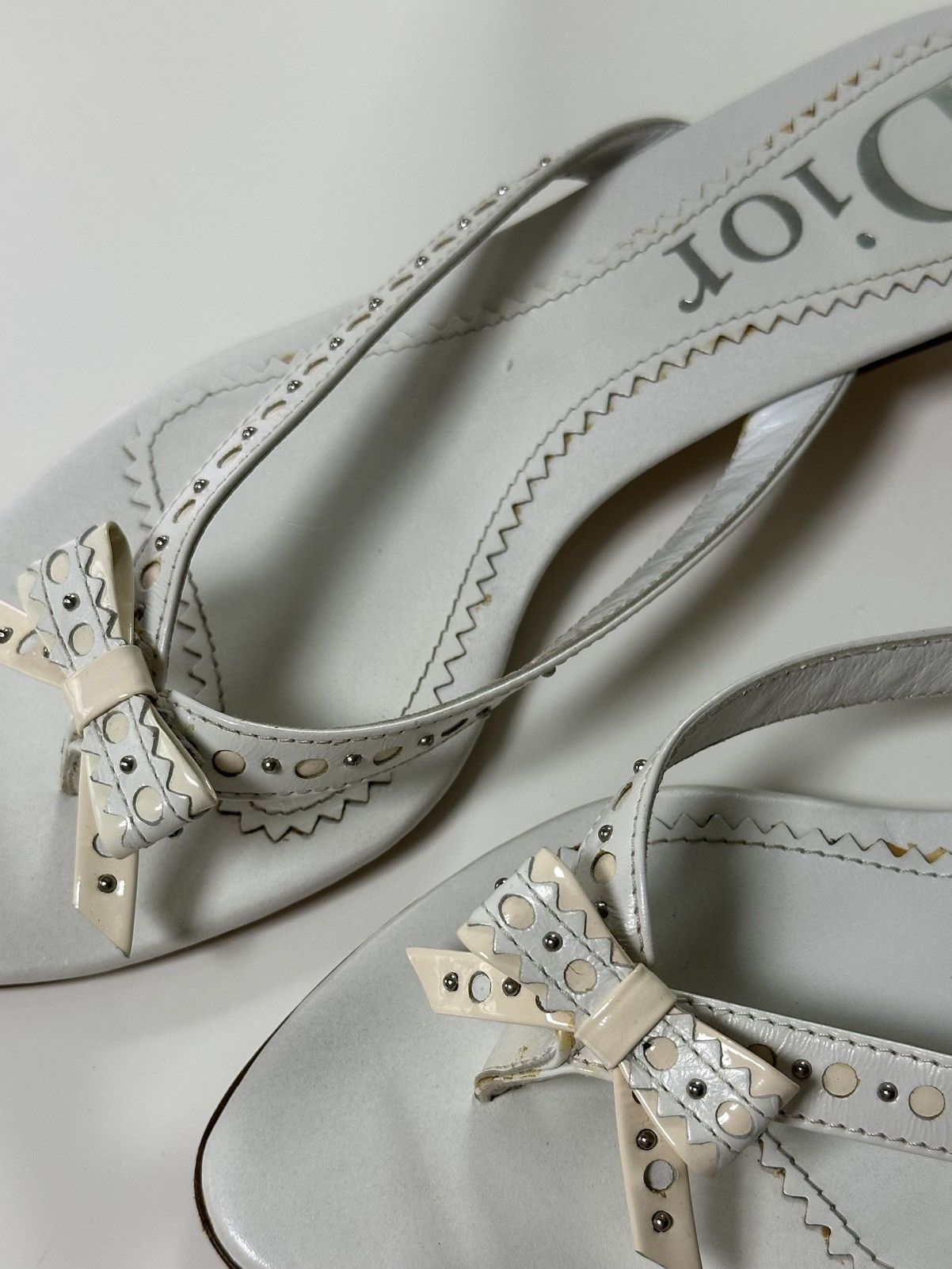 Dior CHRISTIAN DIOR S/S 2004 D'Trick Studded Flip-Flop Sandals Size US 6 / IT 36 - 5 Thumbnail