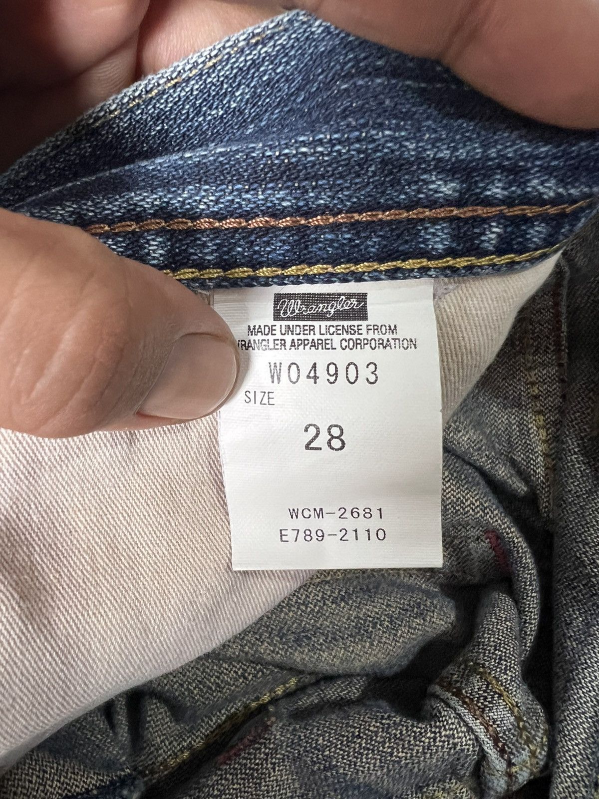 Wrangler 🔥Vintage Wrangler Distressed Denim Size US 30 / EU 46 - 14 Thumbnail