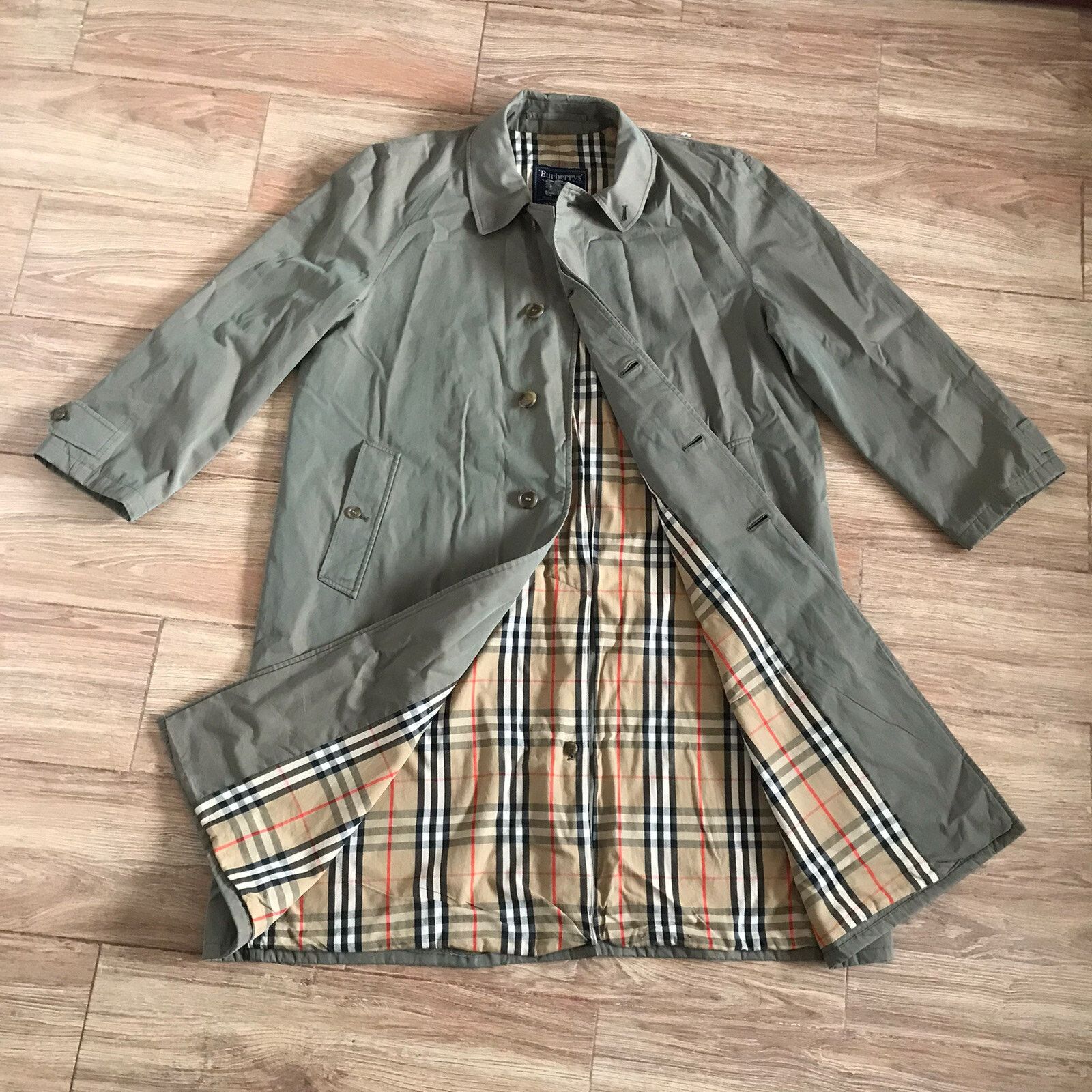 Burberry vintage Burberry Trench Coat Nova Check made in england Size US XL / EU 56 / 4 - 1 Thumbnail