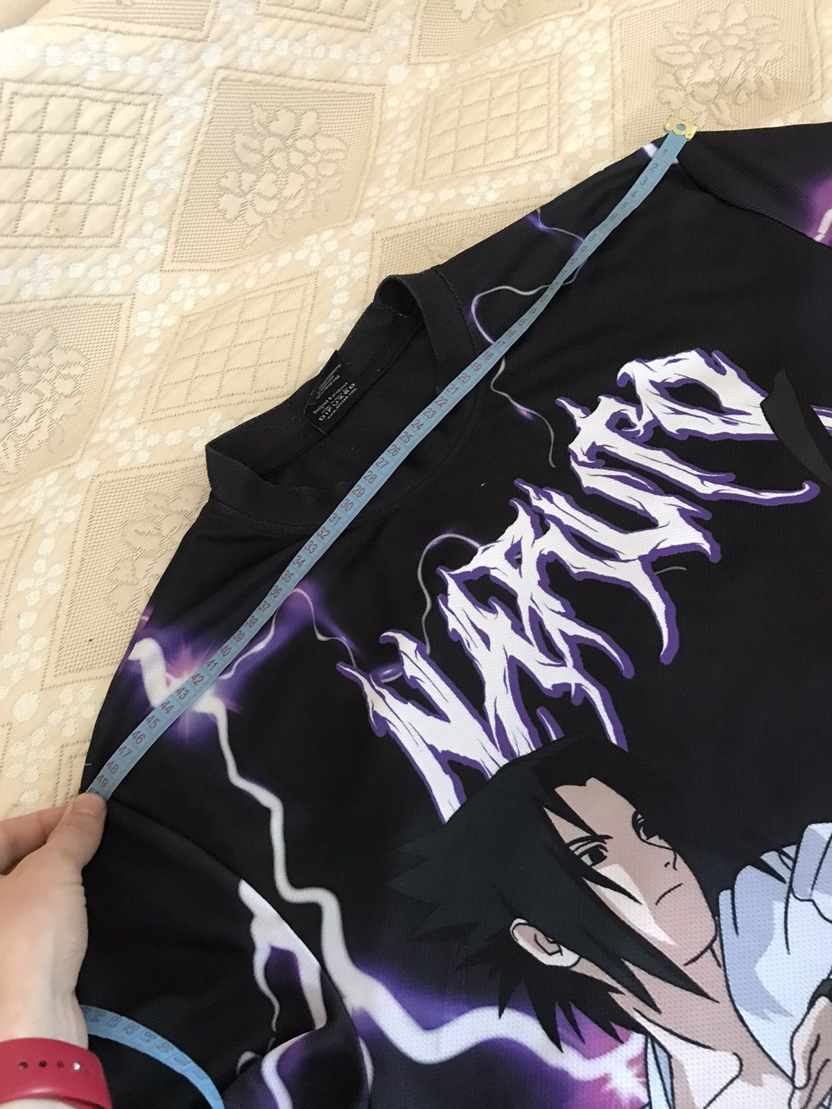Anime × Japanese Brand 🔥 Vintage Naruto Shippuden Sasuke Print Anime Japan Y2K Rare Size US M / EU 48-50 / 2 - 7 Thumbnail