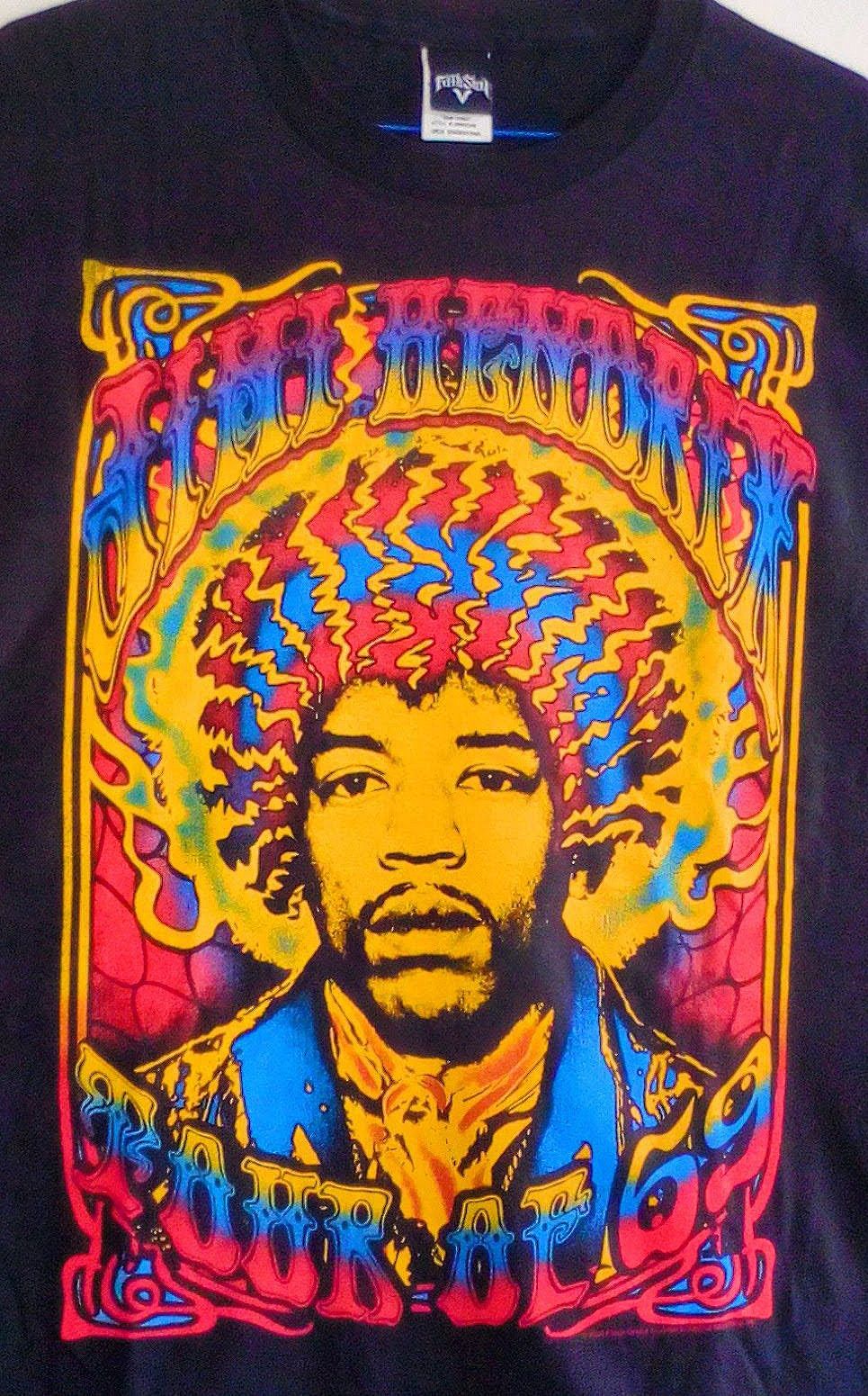 Vintage One Of, 'Holy Grail' 90's Jimi Hendrix Concert Tour 1969 Size US XL / EU 56 / 4 - 2 Thumbnail