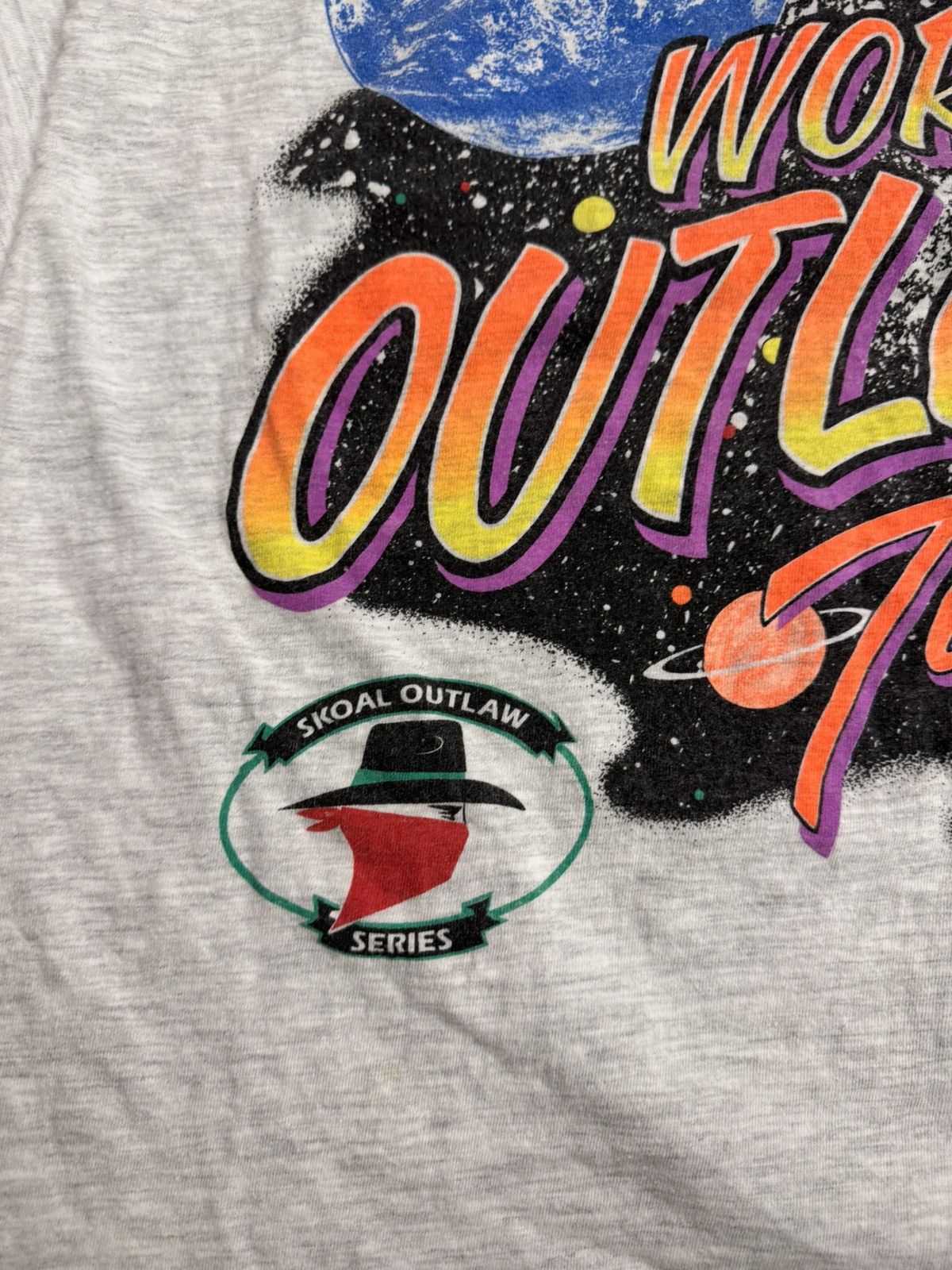 NASCAR 🔥1996 Vintage World of Outlaws Racing Printed T shirt Size US XL / EU 56 / 4 - 11 Thumbnail