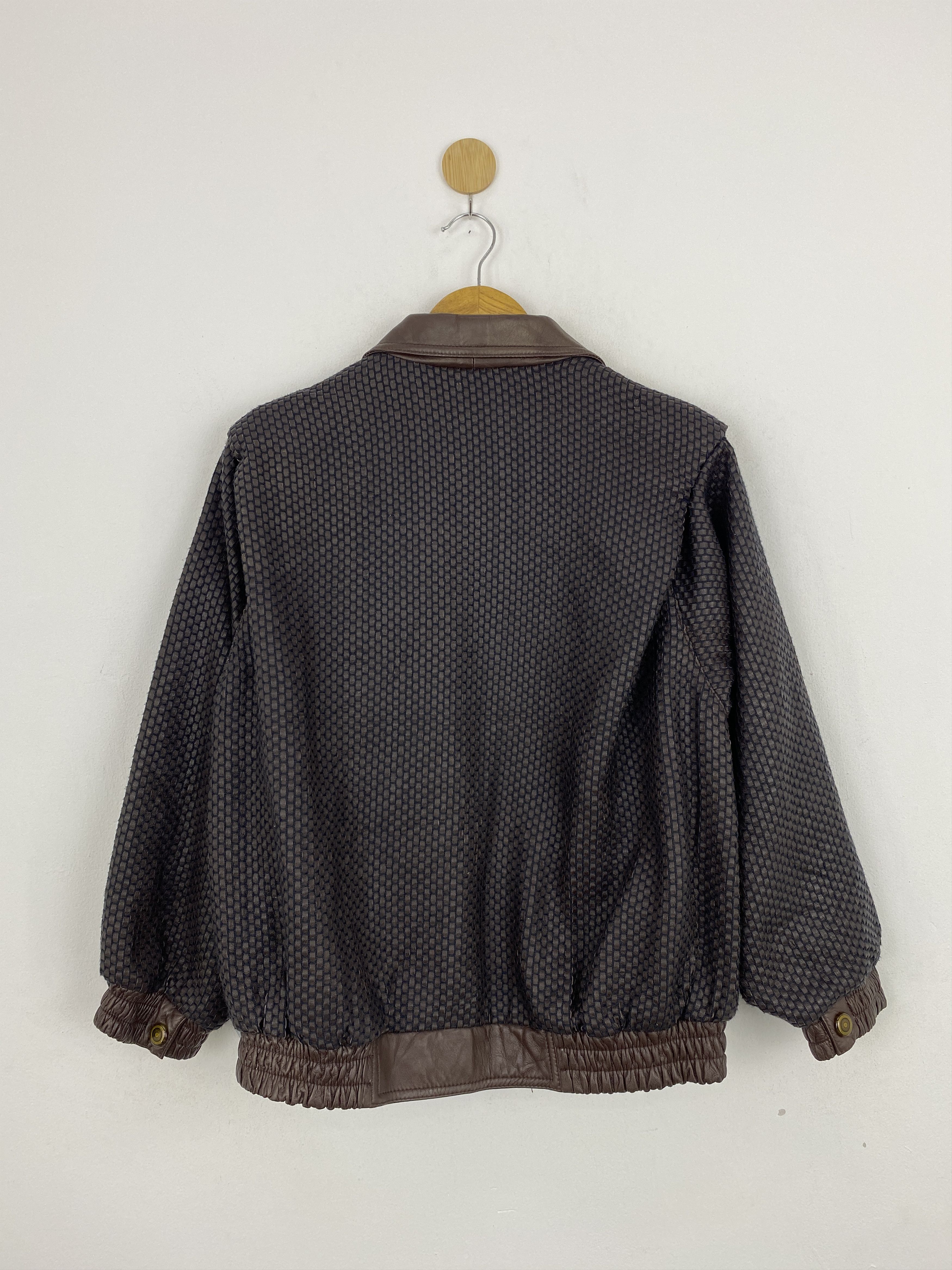 Japanese Brand Vintage Japanese Brand Checkers Leather Jacket MJ0072Z Size US L / EU 52-54 / 3 - 2 Thumbnail