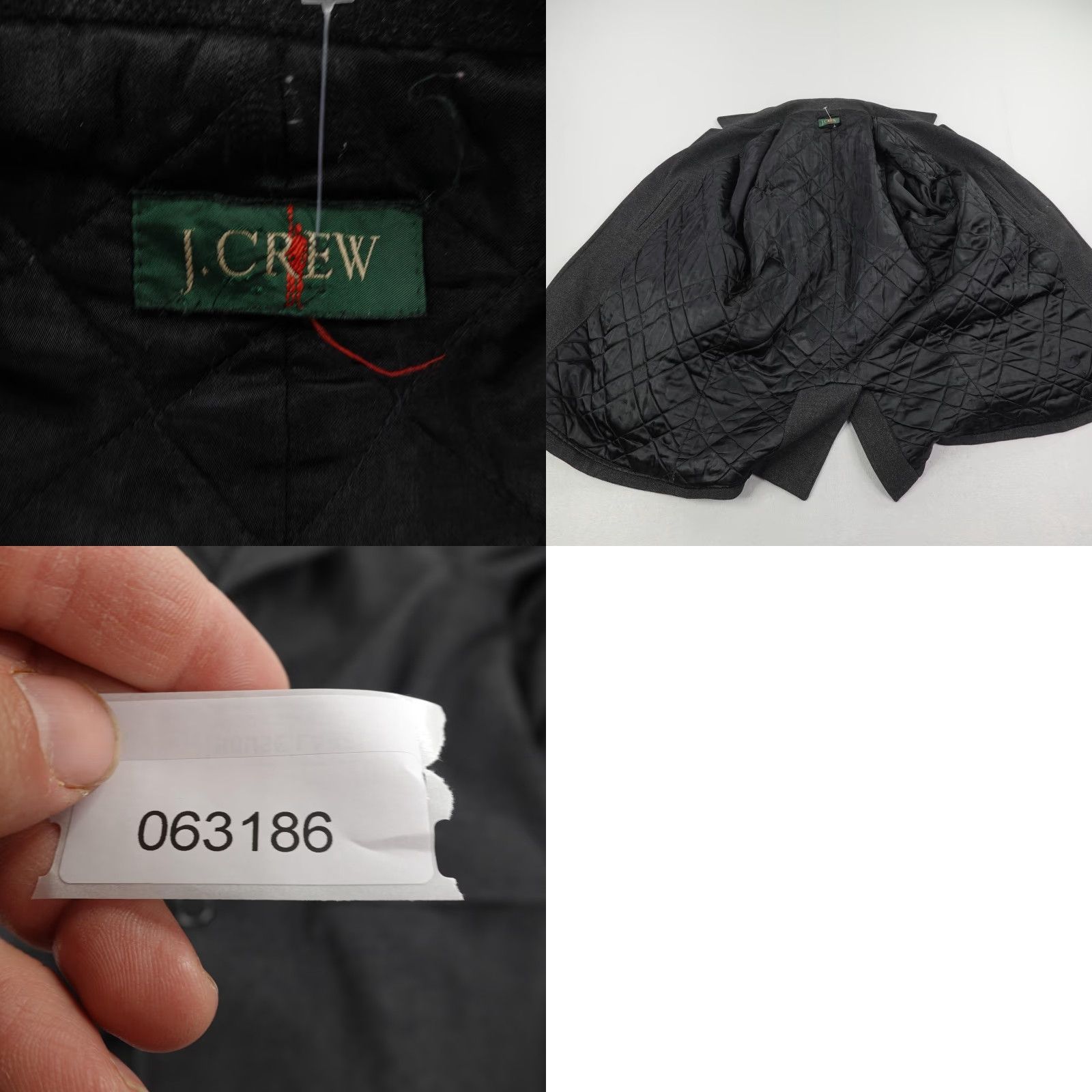 J.Crew Vintage J Crew Jacket Men XL Gray Wool Blend Quilt Lined Driver Car Coat Oarsman Size US XL / EU 56 / 4 - 8 Thumbnail