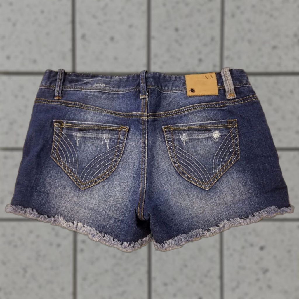 American Eagle Outfitters Womens Armani Exchange AX Denim Shorts 6 Jean Blue Denim Cut-Off Womens 6 Blue AX Jeans Shorts Size 28" / US 6 / IT 42 - 1 Thumbnail