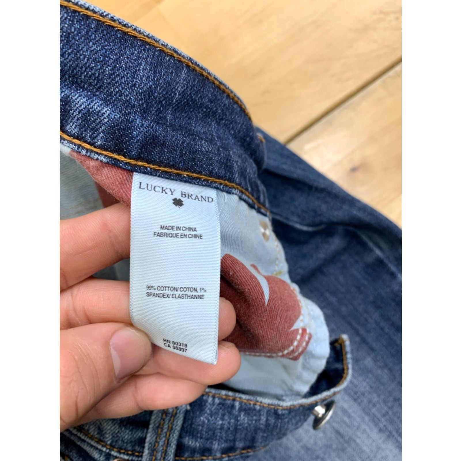 Lucky Brand Lucky Brand Jeans Women 12 31 Reg Sofia Boot Blue Casual Work Travel 5-Pocket Denim Blue Modern Regular Women’s Shoes? Size 34" / US 12 / IT 48 - 4 Thumbnail