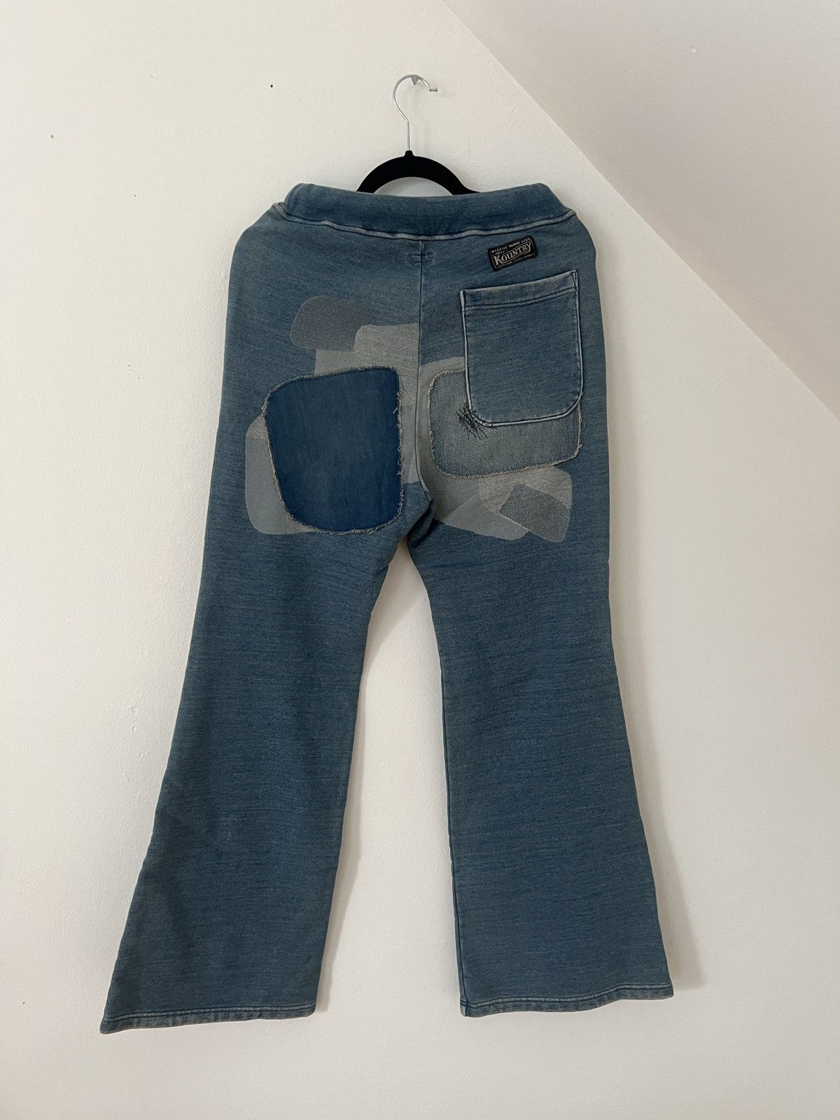 Kapital Kapital Patchwork Repair Denim Sweatpants Size US 28 / EU 44 - 7 Thumbnail