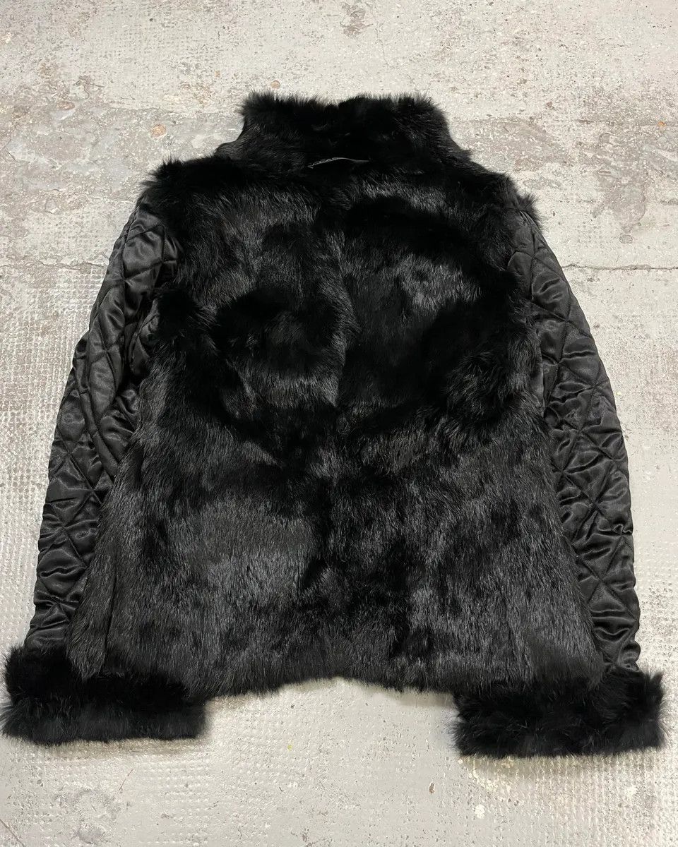 Roberto Cavalli 2000s Roberto Cavalli Reversible Black Fur Puffer & Ornament Brown Jacket Size S / US 4 / IT 40 - 13 Thumbnail