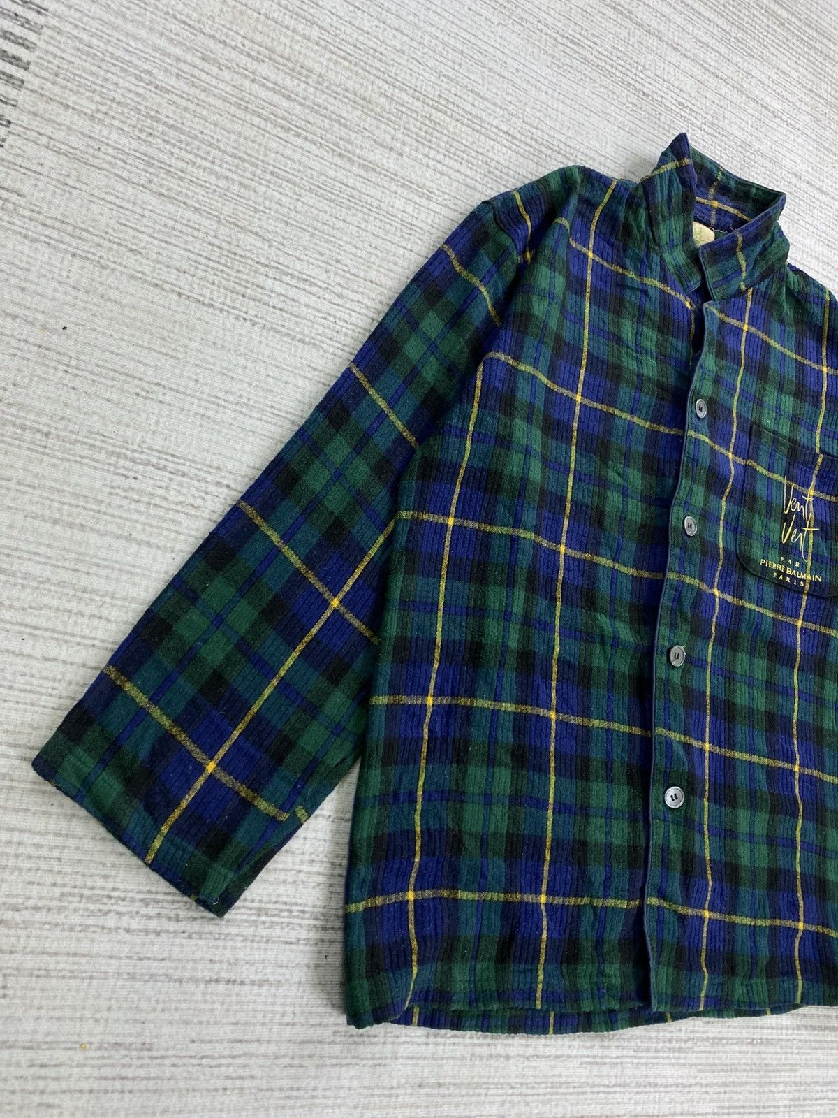 Pierre Balmain Vintage Pierre Balmain Vent Vert Paris Plaid Green Jacket Size US M / EU 48-50 / 2 - 3 Thumbnail