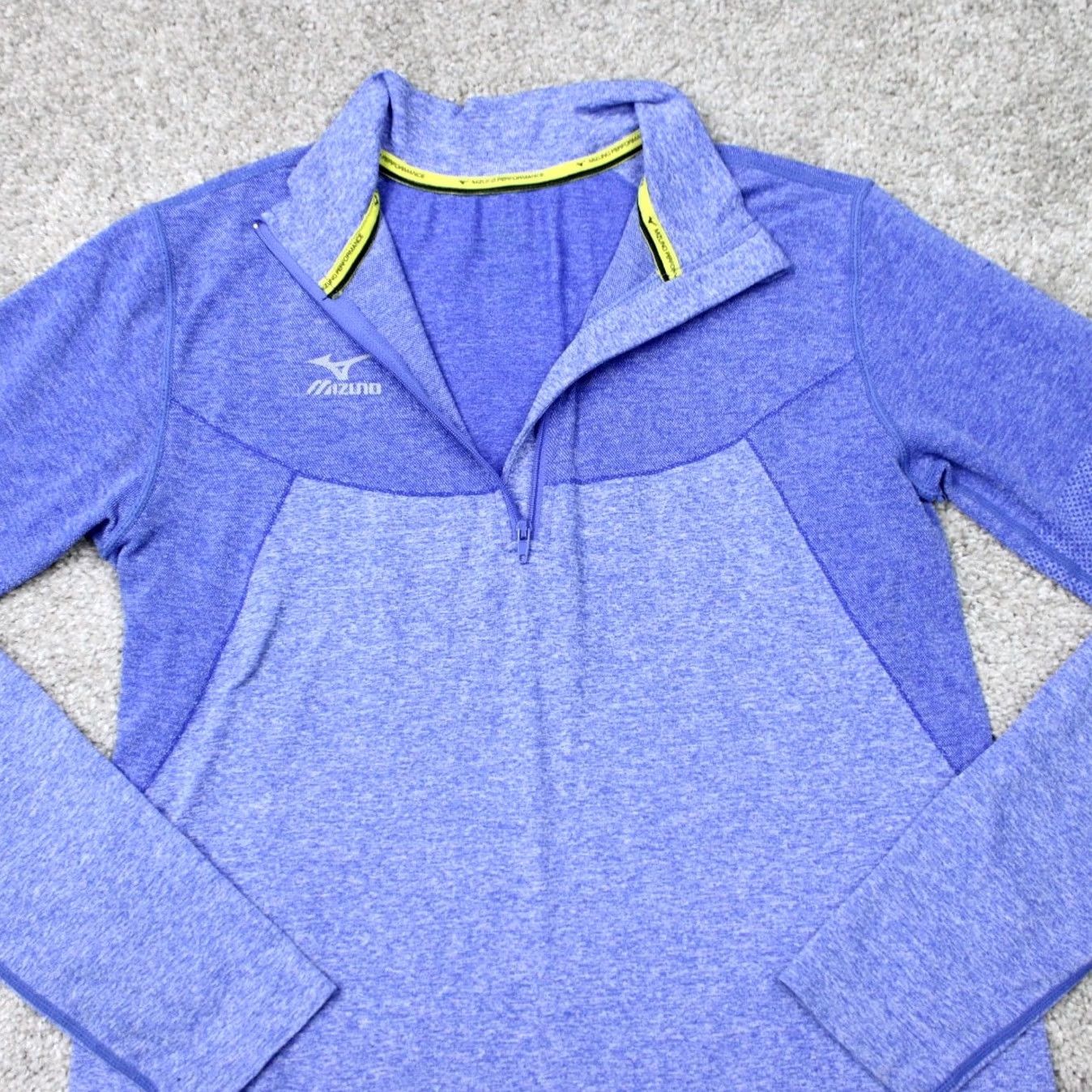 Mizuno Mizuno Sweatshirt Womens Small Blue 1/4 Zip Performance Athletic Long Sleeve Shirt Size S / US 4 / IT 40 - 5 Thumbnail