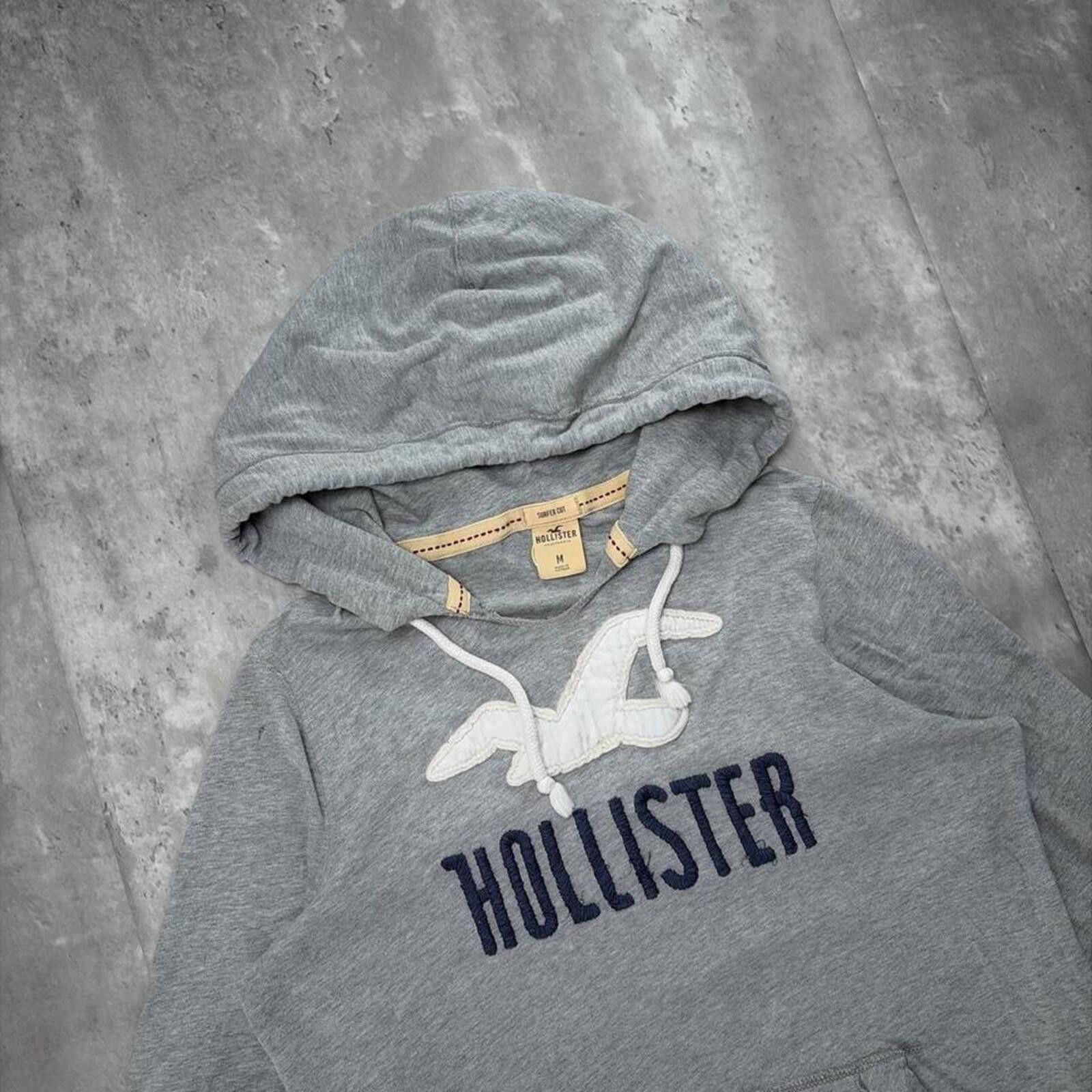 Other Y2K Grey Hollister Surf Grunge Distressed Hoodie Size US S / EU 44-46 / 1 - 5 Thumbnail