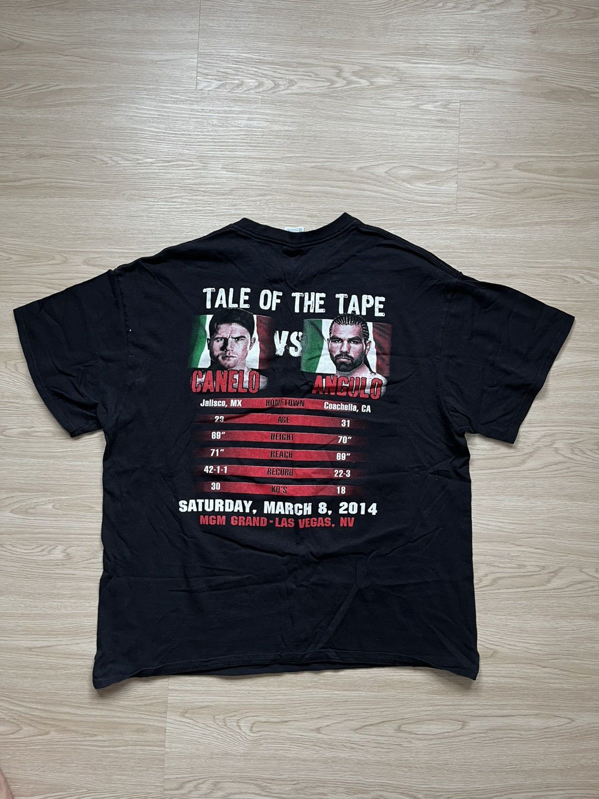 Vintage Vintage Boxing Canelo Vs Angulo Fight Promo Tee Size US XL / EU 56 / 4 - 3 Thumbnail