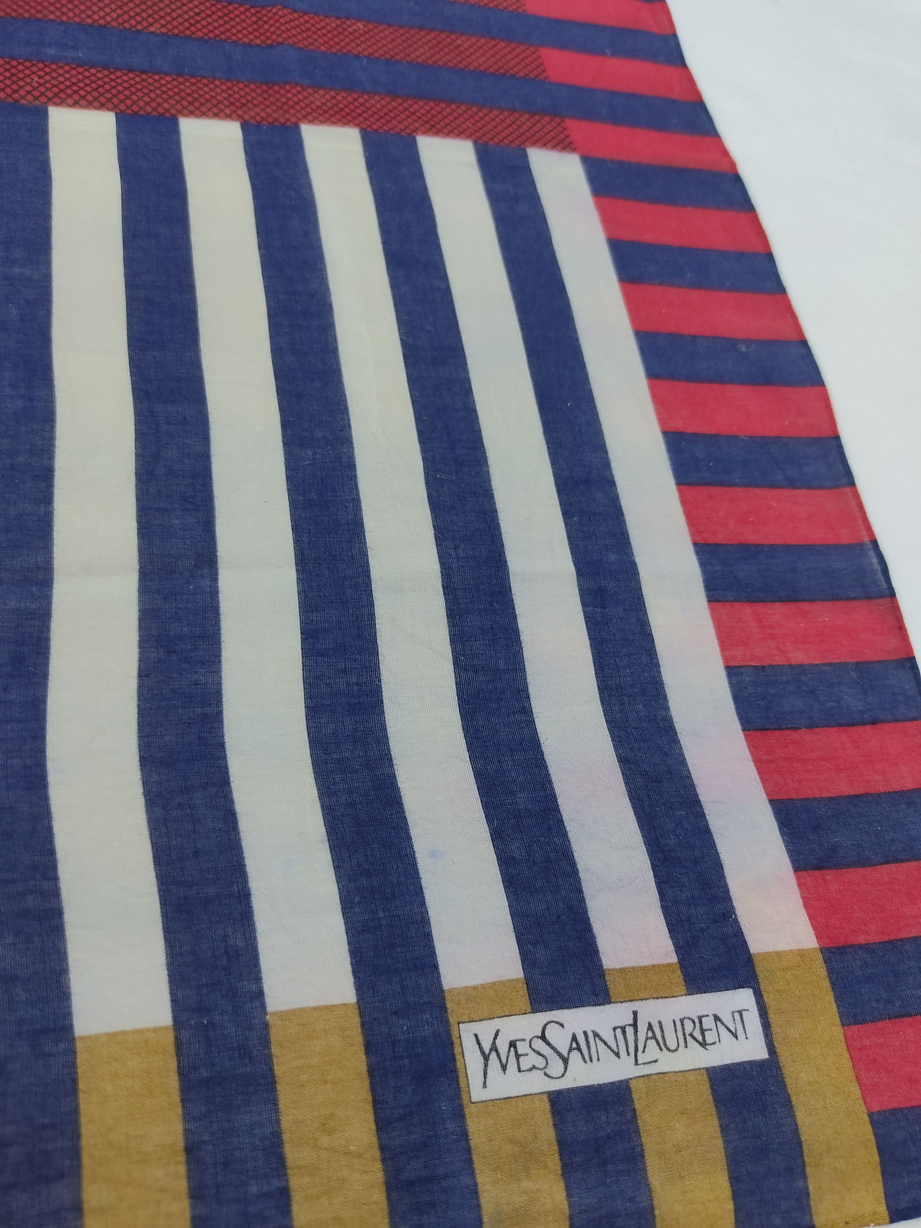 Vintage × Yves Saint Laurent Vintage Yves Saint Laurent Handkerchief / Neckwear / Bandana Size ONE SIZE - 5 Thumbnail