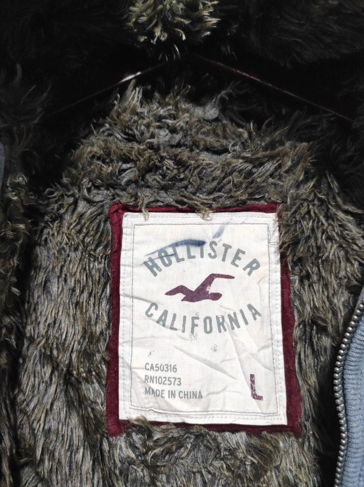 Japanese Brand Hollister Sherpa zip fur hoodie ifsix LGB style Size US L / EU 52-54 / 3 - 4 Thumbnail
