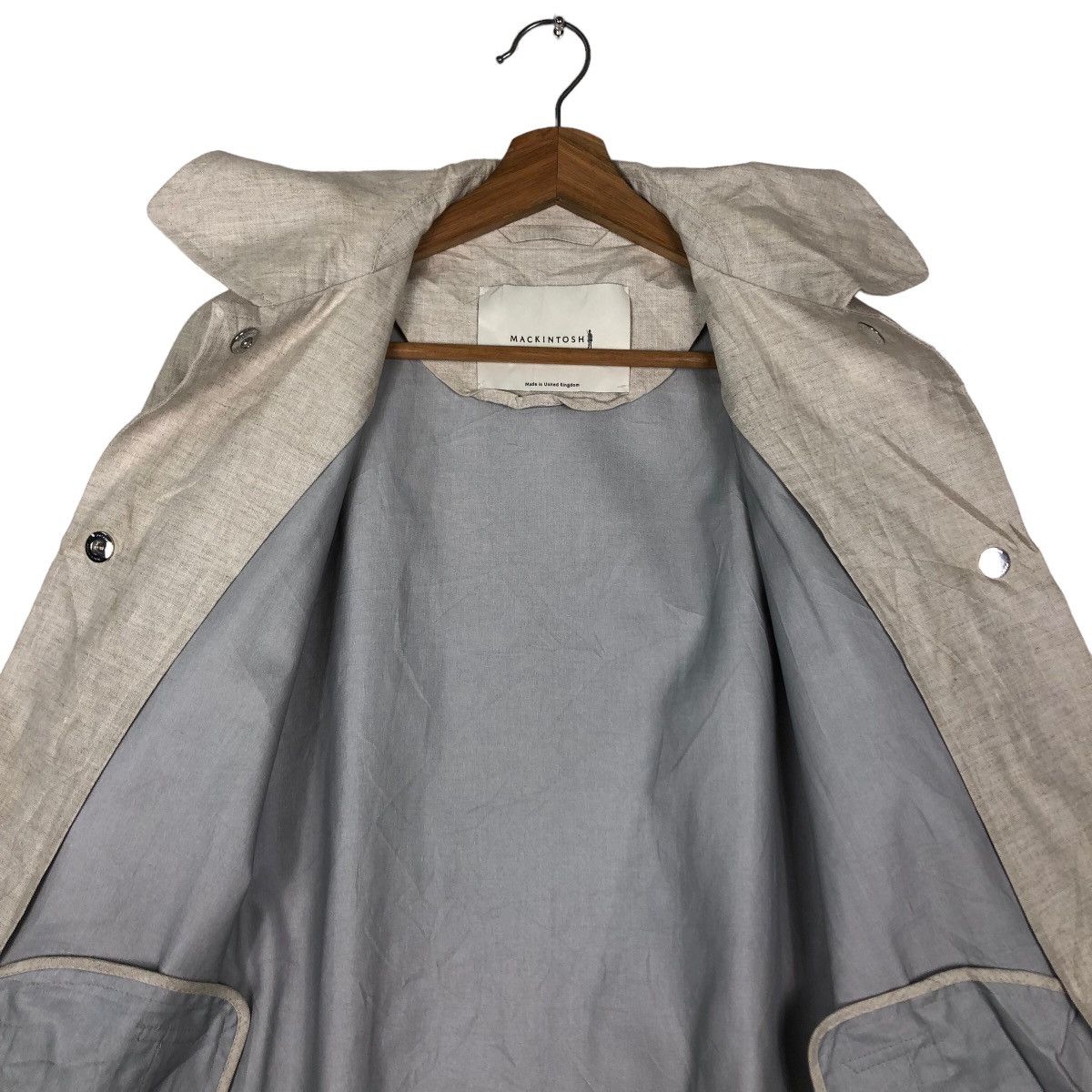 Mackintosh 🔥Rich Grey Long Jacket Fly Coats Jacket Mackintosh Made UK Size US M / EU 48-50 / 2 - 14 Thumbnail