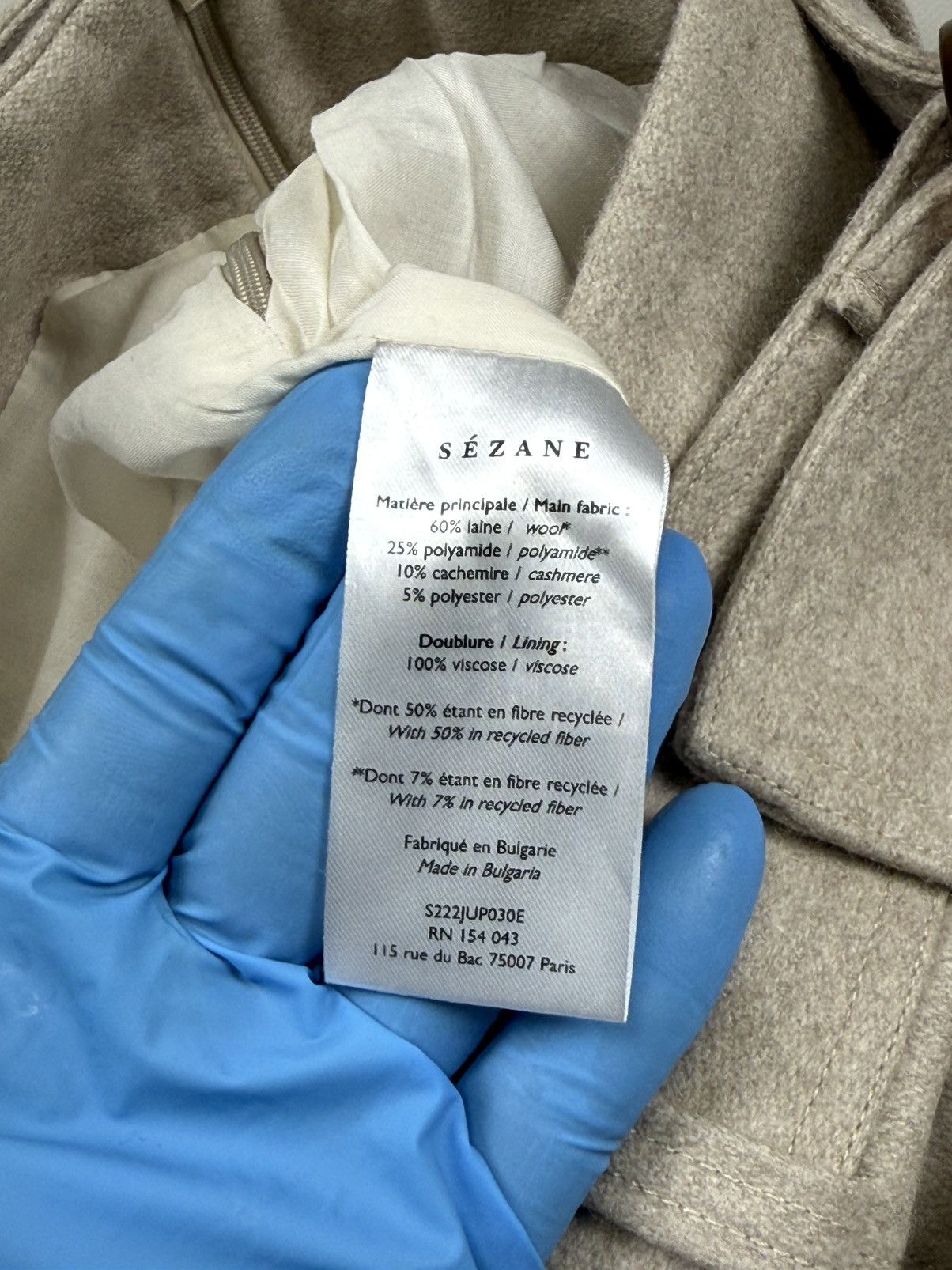Sezane Sezane Gellie Wool Polyamide Cashmere Mini Skirt Size 42 Size 30" / US 8 / IT 44 - 10 Thumbnail