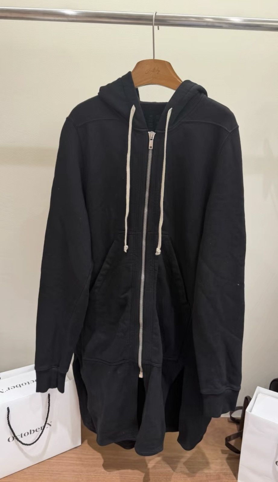 Rick Owens Rick Owens RO Long Hooded Sweatshirt Size US M / EU 48-50 / 2 - 1 Thumbnail