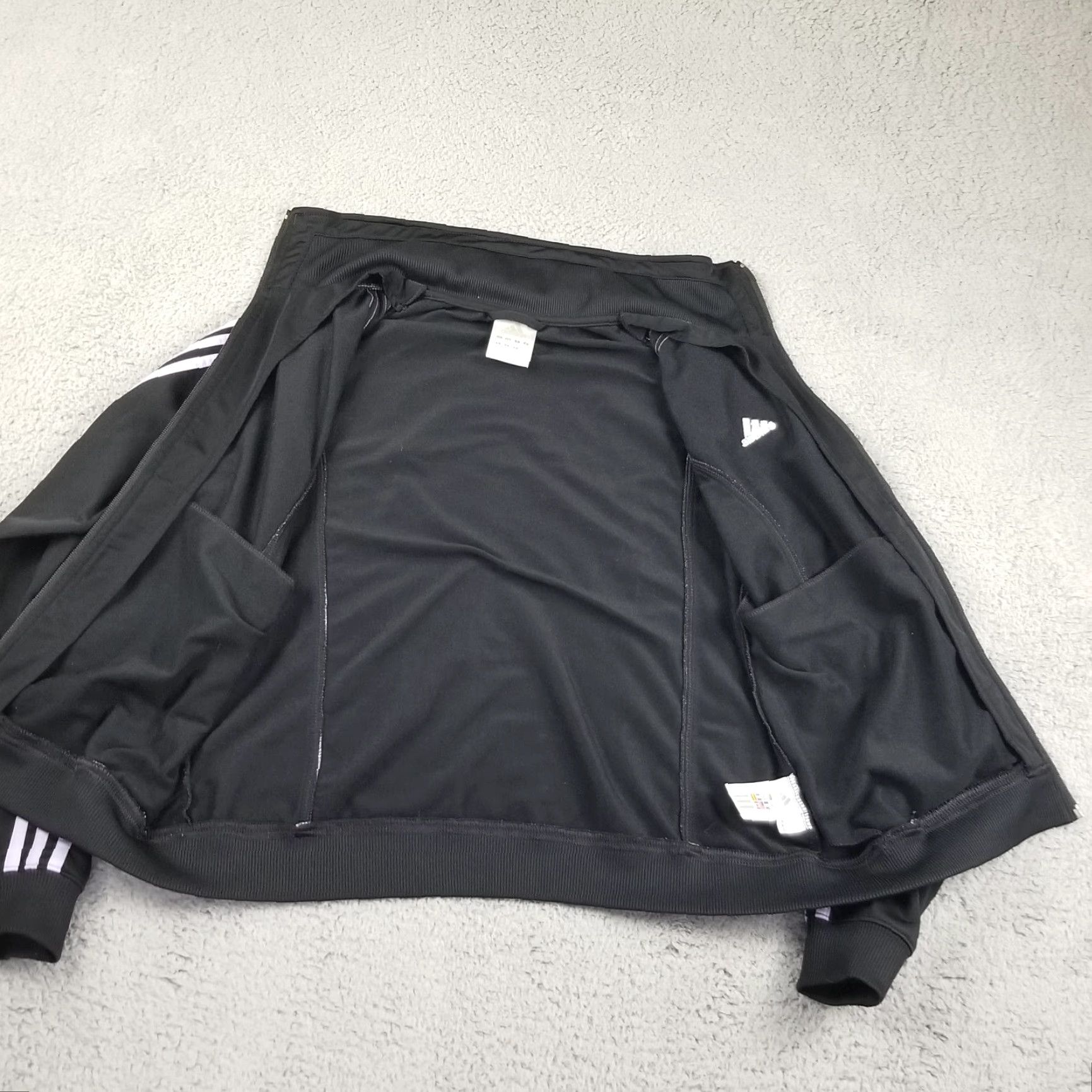 Vintage VINTAGE Adidas Originals Track Jacket Women Medium Black 3-Stripes 2003 Conversation: 90s/2000s style Mens? Size M / US 6-8 / IT 42-44 - 6 Thumbnail