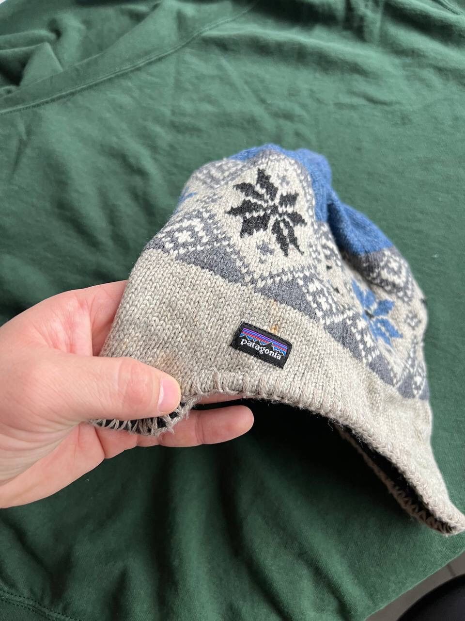 Patagonia × Vintage Vintage Patagonia Knit Trapper Hat Ushanka Earflap Size ONE SIZE - 4 Thumbnail