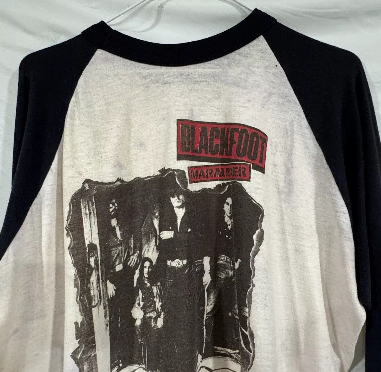 Vintage Blackfoot Marauder World Tour 1981-85 Rock Band Raglan Shirt Size US M / EU 48-50 / 2 - 5 Thumbnail