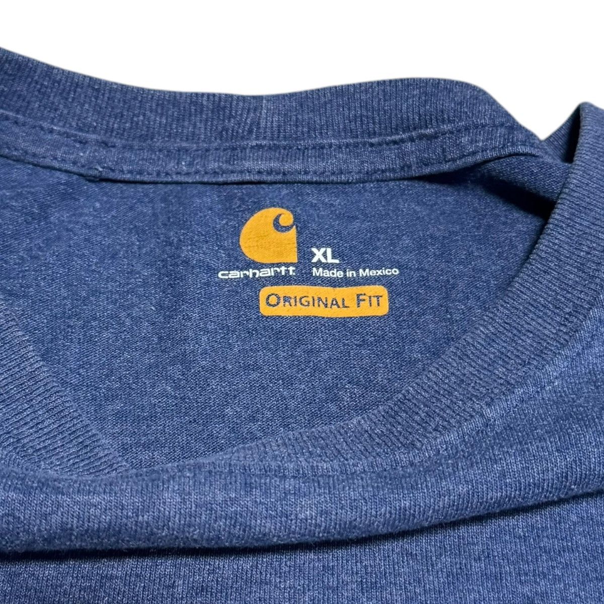 Carhartt Carhartt Original Fit Navy Blue Distressed Pocket Shirt XL Size US XL / EU 56 / 4 - 7 Thumbnail