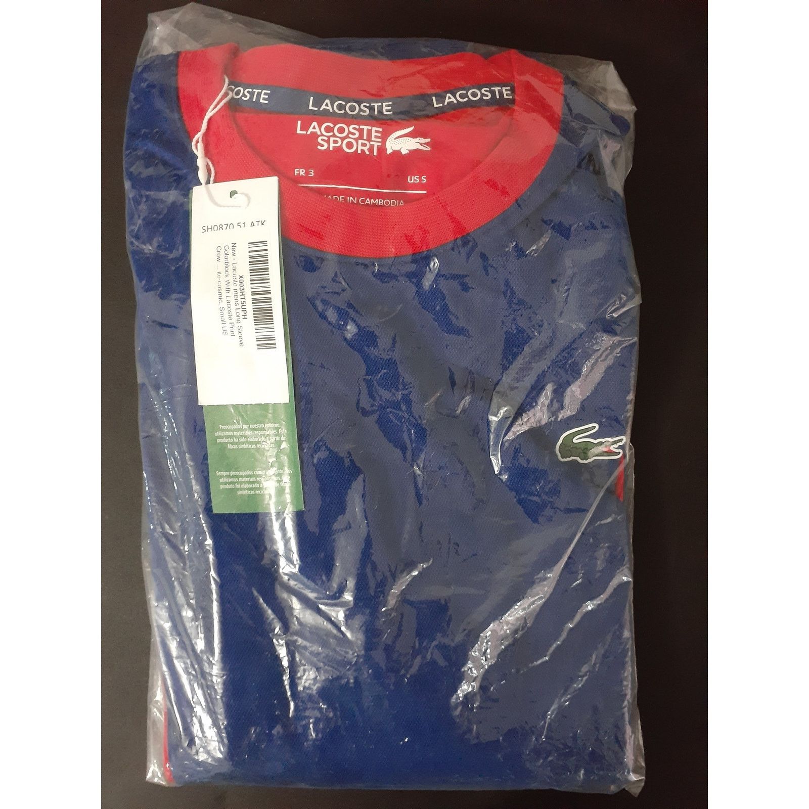 Lacoste Lacoste men's Long Sleeve Print Crewneck Sweatshirt S Size US S / EU 44-46 / 1 - 2 Thumbnail