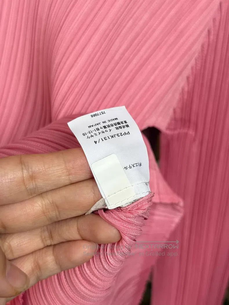 Issey Miyake Issey Miyake Pink Round Neck Long Sleeve Top Size XL / US 12-14 / IT 48-50 - 5 Thumbnail