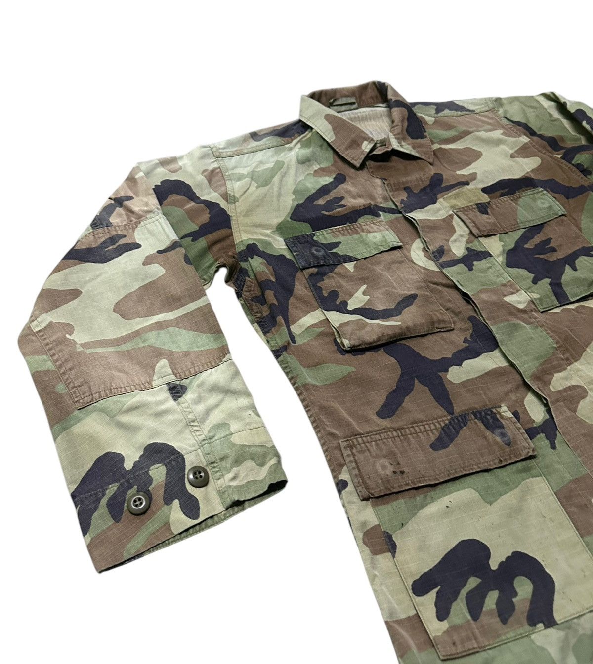 Vintage Vintage army woodland camo field jacket Size US S / EU 44-46 / 1 - 4 Thumbnail