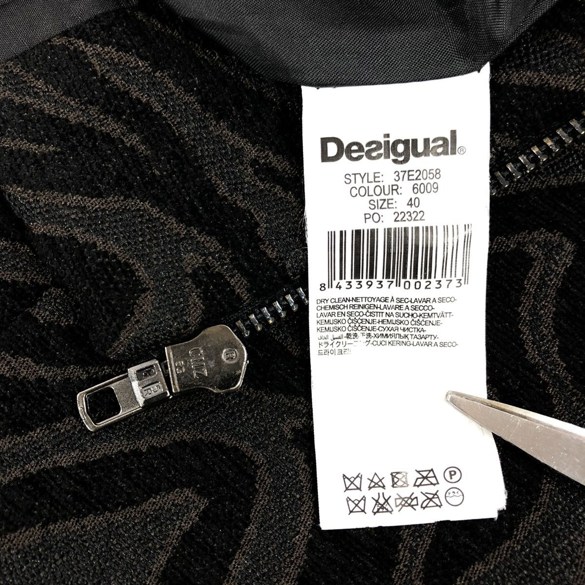 Desigual × Japanese Brand × Missoni DESIGUAL Lilosa Designer Full-Zip Long Sleeve Bomber Coat Down Jacket Size S / US 4 / IT 40 - 21 Thumbnail