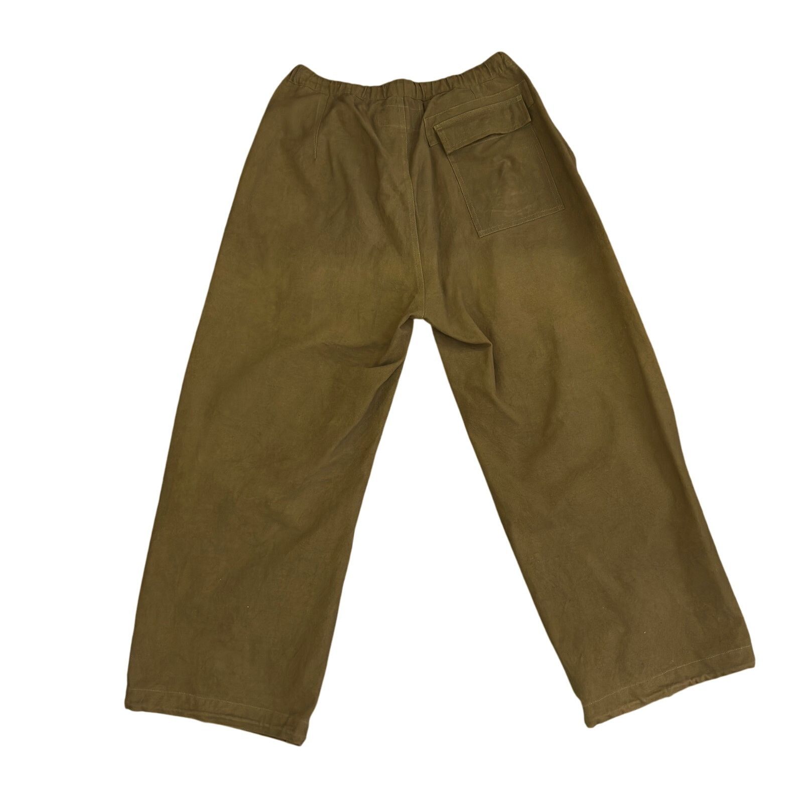 Story Mfg. Story mfg. Khaki Paco Trousers Wideleg slub canvas trousers Size US 30 / EU 46 - 6 Thumbnail
