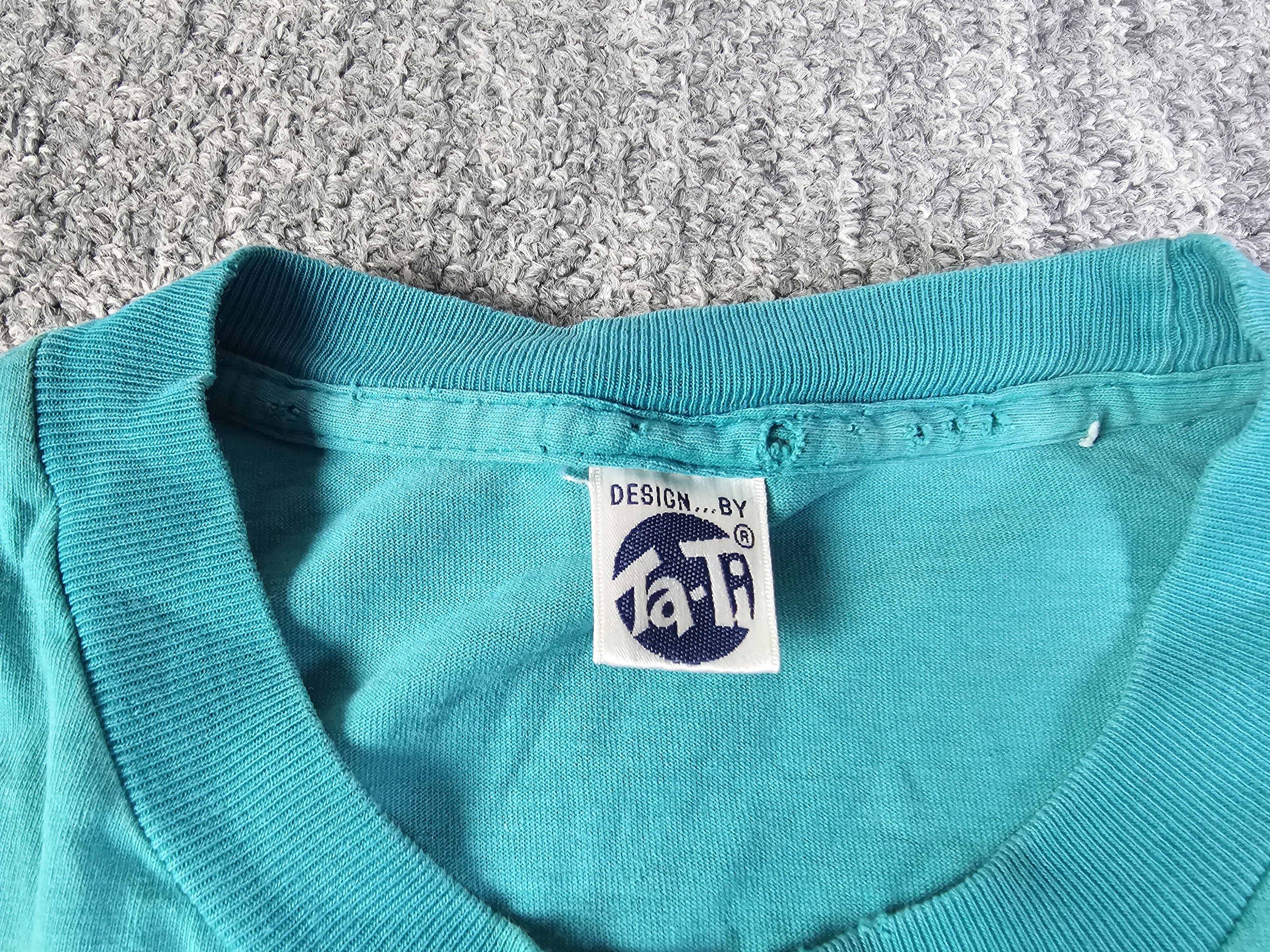 Other Vintage 90s Calvin Hobbes Single Stitch Tee Teal XL Football Size US XL / EU 56 / 4 - 5 Thumbnail