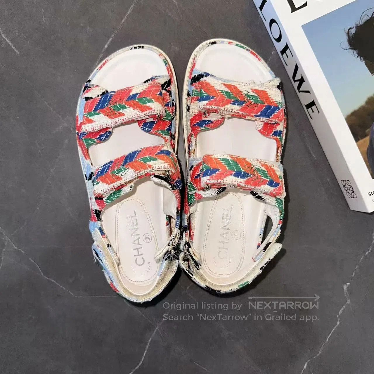 Chanel CHANEL Colorful Strappy Platform Sandals. Size US 5 / IT 35 - 3 Thumbnail