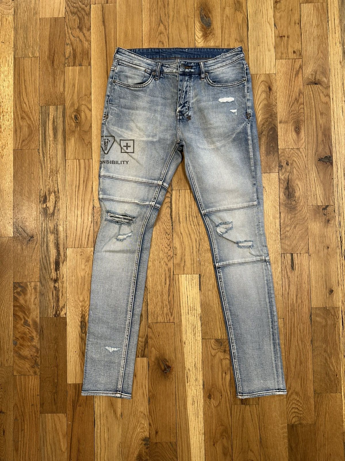 Ksubi Ksubi Responsibility Blue Denim Jeans Size 31 Size US 31 - 1 Thumbnail
