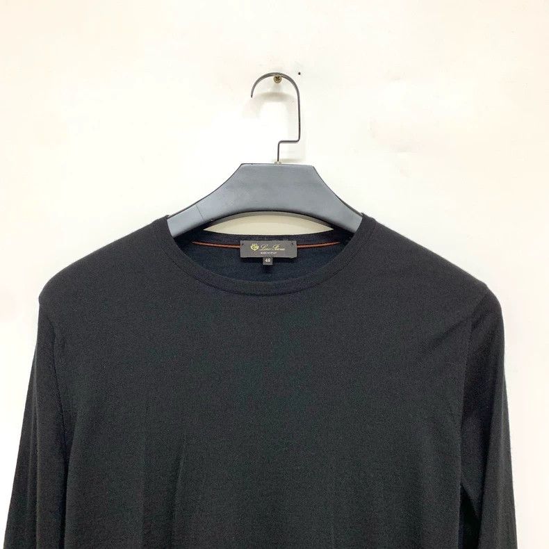 Loro Piana LORO PIANA Black knit sweater Size L / US 10 / IT 46 - 3 Thumbnail