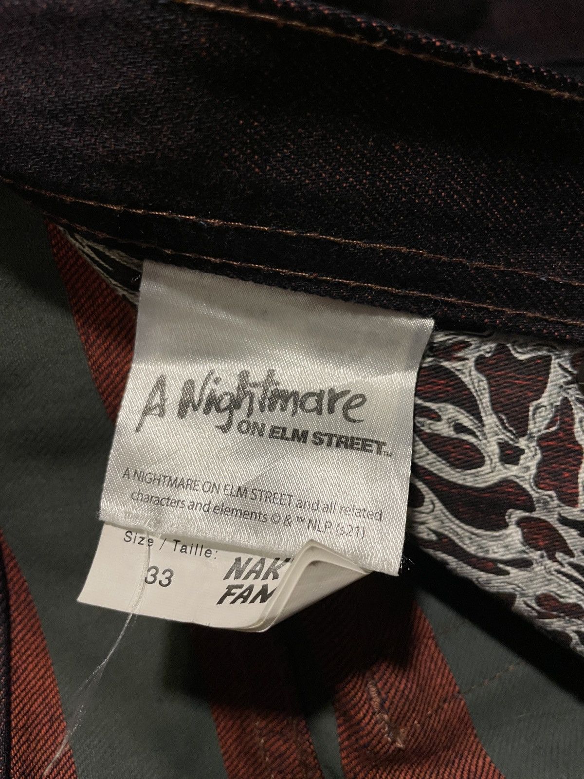 Naked & Famous Naked&Famous x NightmareOnElmSt FreddyKrueger Selvedge Denim Size US 33 - 8 Thumbnail