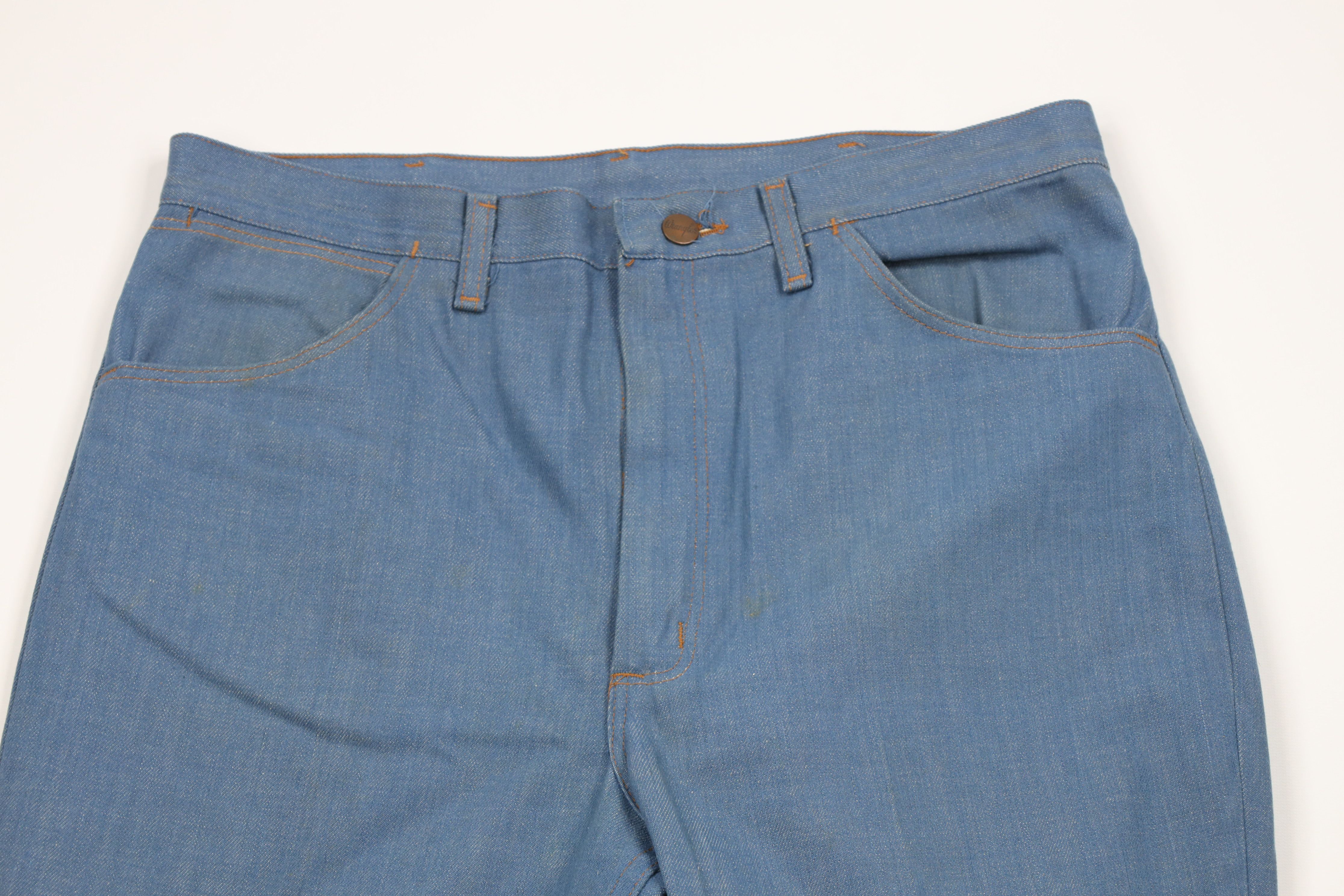 Vintage Vintage 70s Wrangler Wide Leg Bell Bottoms Denim Jeans USA Size US 34 / EU 50 - 2 Preview