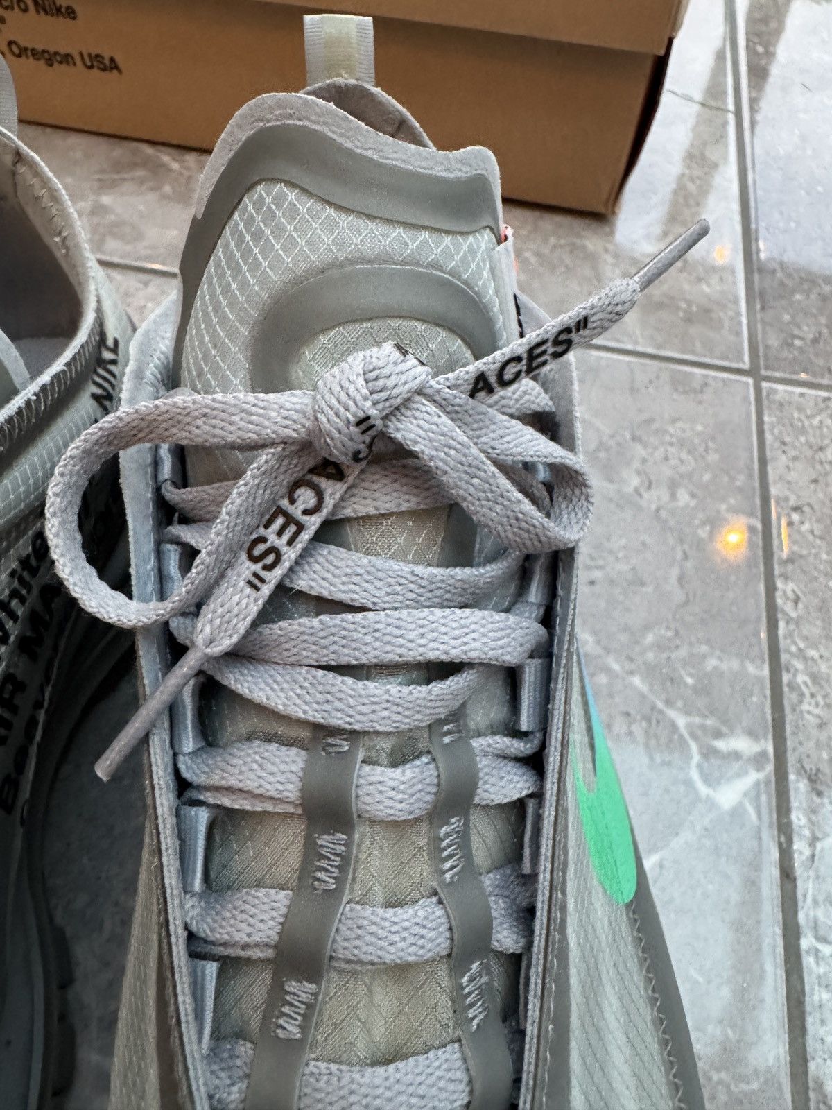 Nike × Off-White Nike Off-White Air Max 97 ‘Menta’ - UK9/US10 Size US 10 / EU 43 - 7 Thumbnail