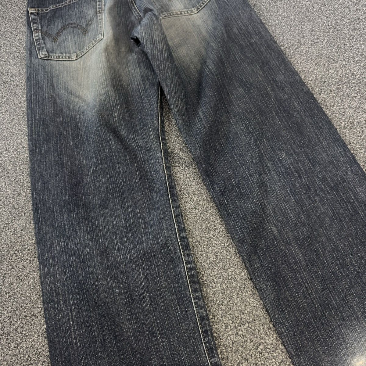 Edwin 🇯🇵 Vintage 90s Japanese Edwin 503 Rusty Destroyed Denim Size US 31 - 9 Thumbnail