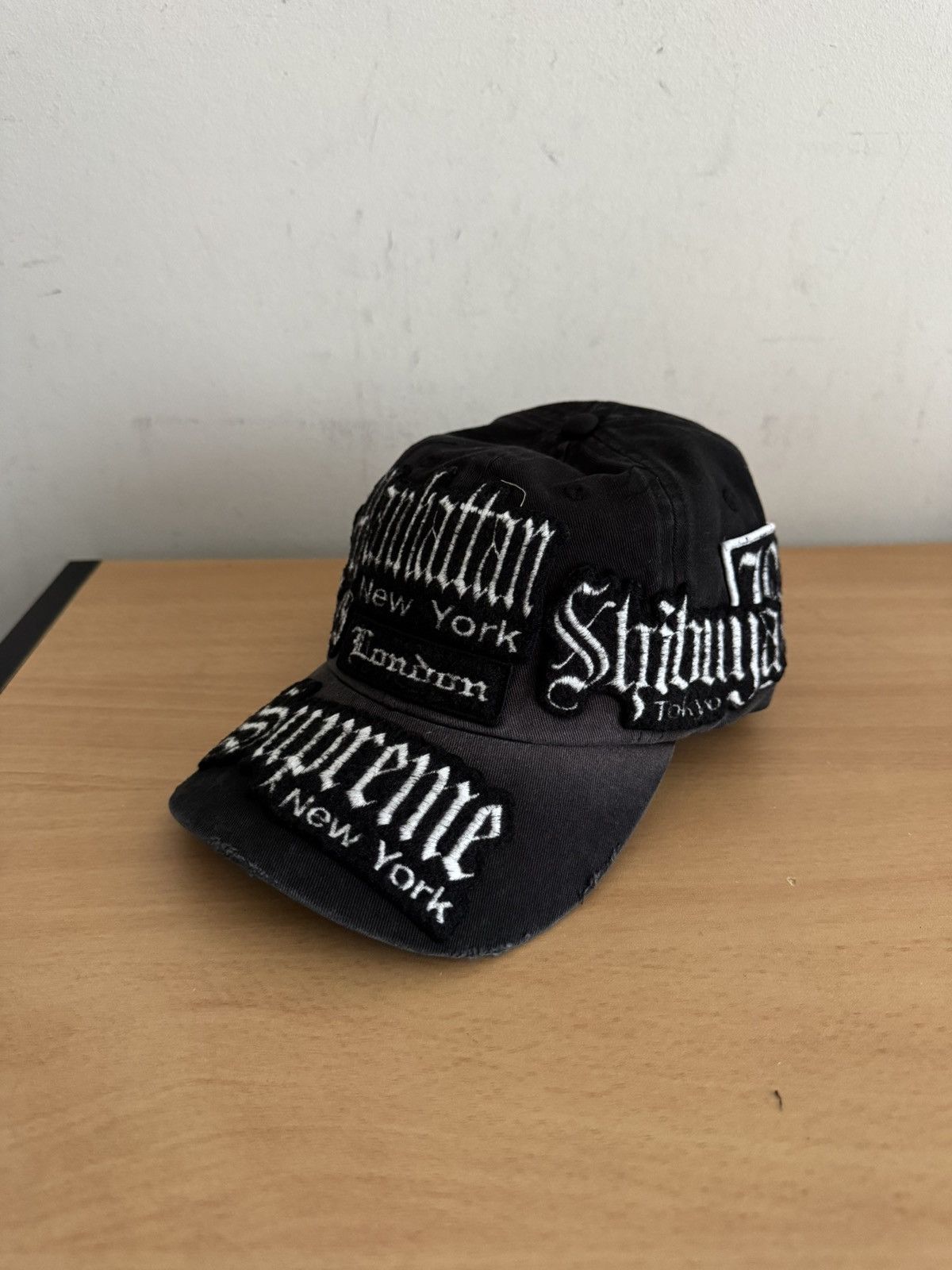 Number (N)ine × Supreme Supreme Number Nine 6 Panel Cap Black