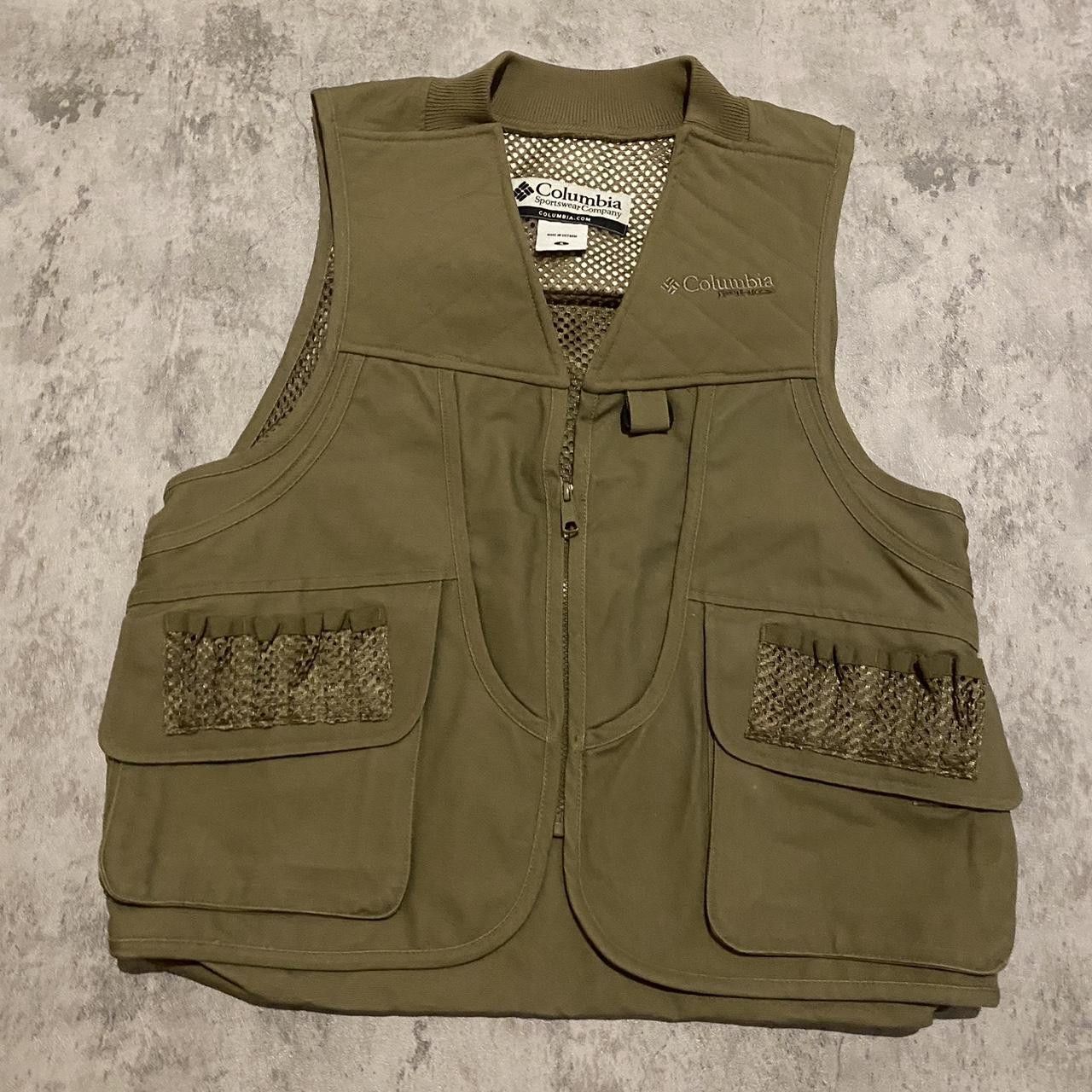 Columbia Sportswear green and khaki hunting vest