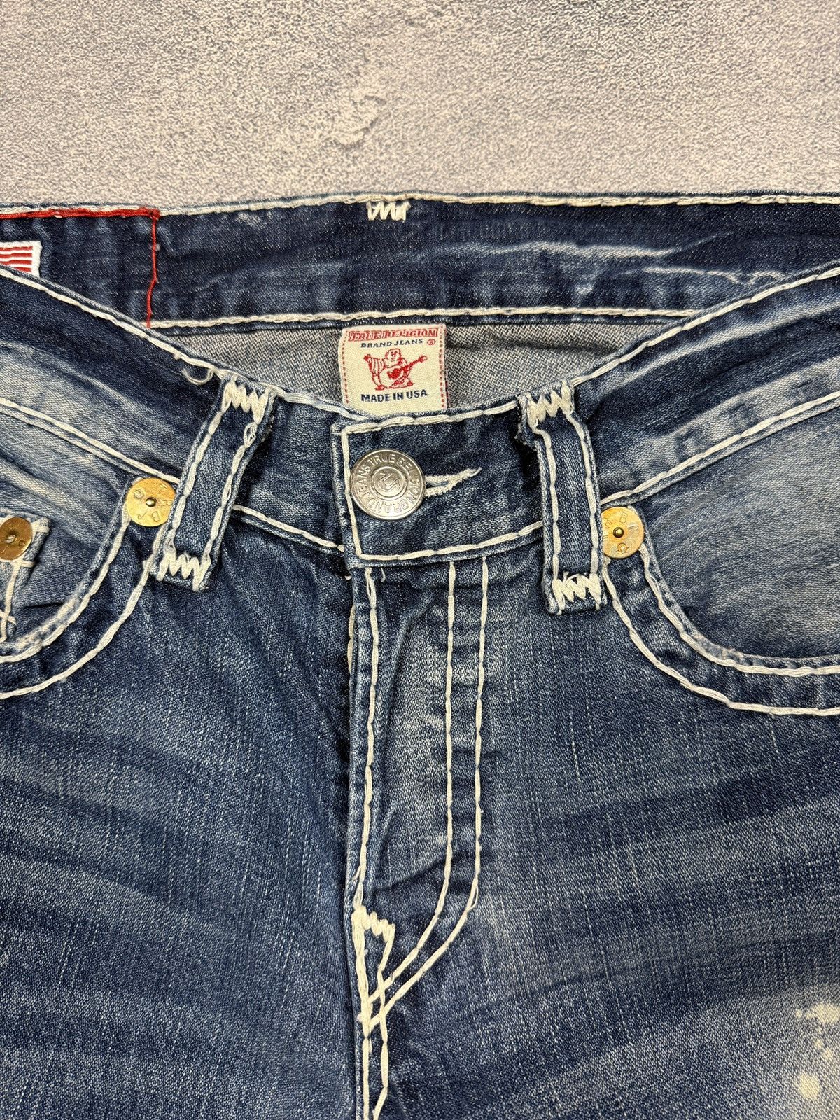 True Religion Crazy True Religion Jeans Big Logo StreetWear Size US 33 - 6 Thumbnail