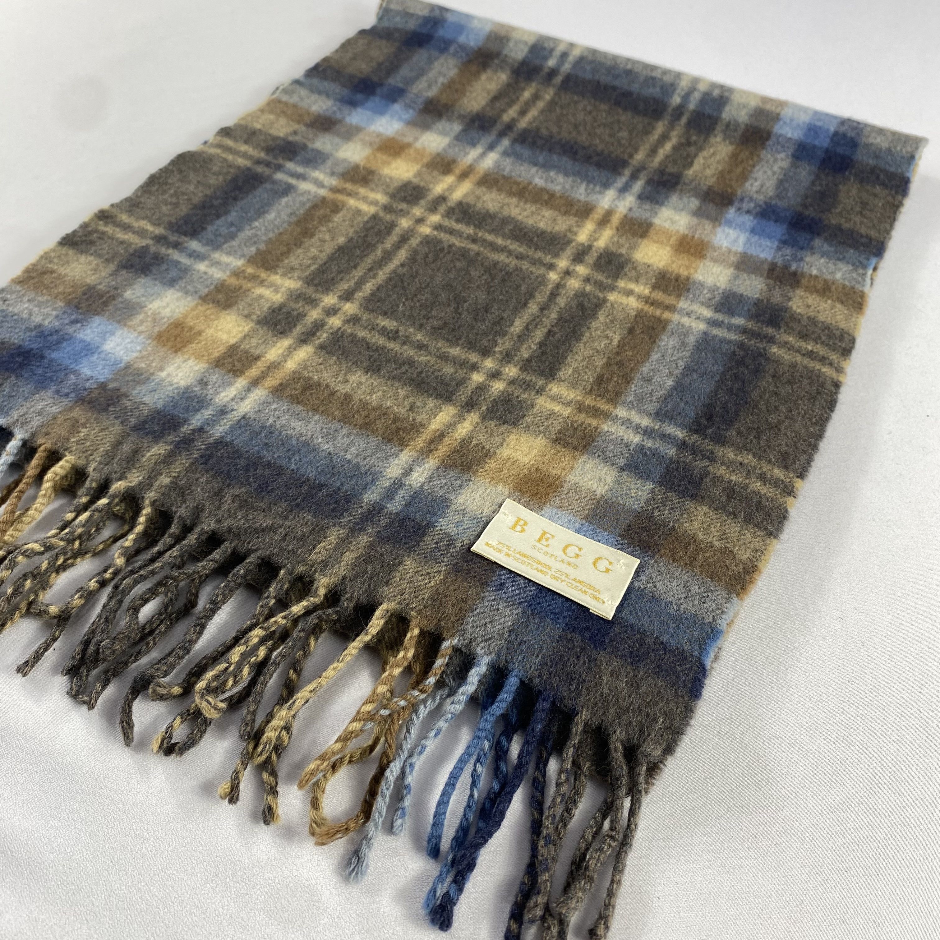 Begg x Co Vintage Begg Co Scarf Neck Wrap Wool Muffler Size ONE SIZE - 3 Thumbnail