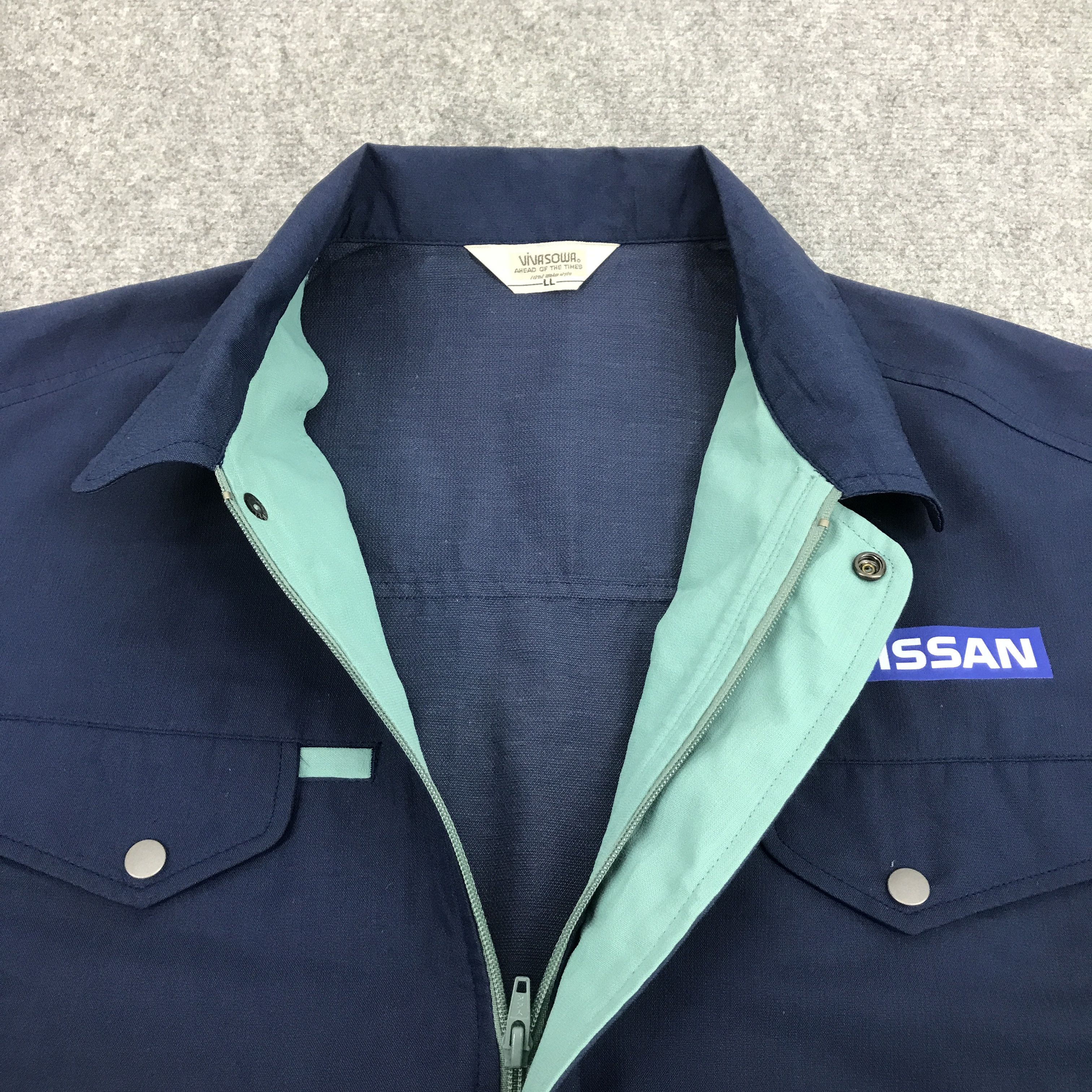 Japanese Brand NISSAN RACING WORK UNIFORM CUSTOM JACKET Size US L / EU 52-54 / 3 - 8 Thumbnail