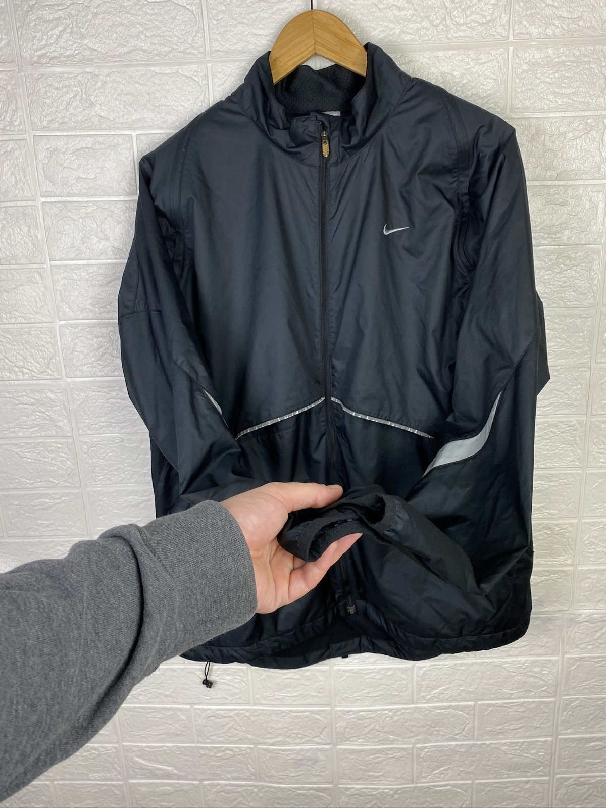 Nike × Vintage Nike Windbreaker Transformer Jacket - Vest Black Size XL Size US XL / EU 56 / 4 - 5 Thumbnail
