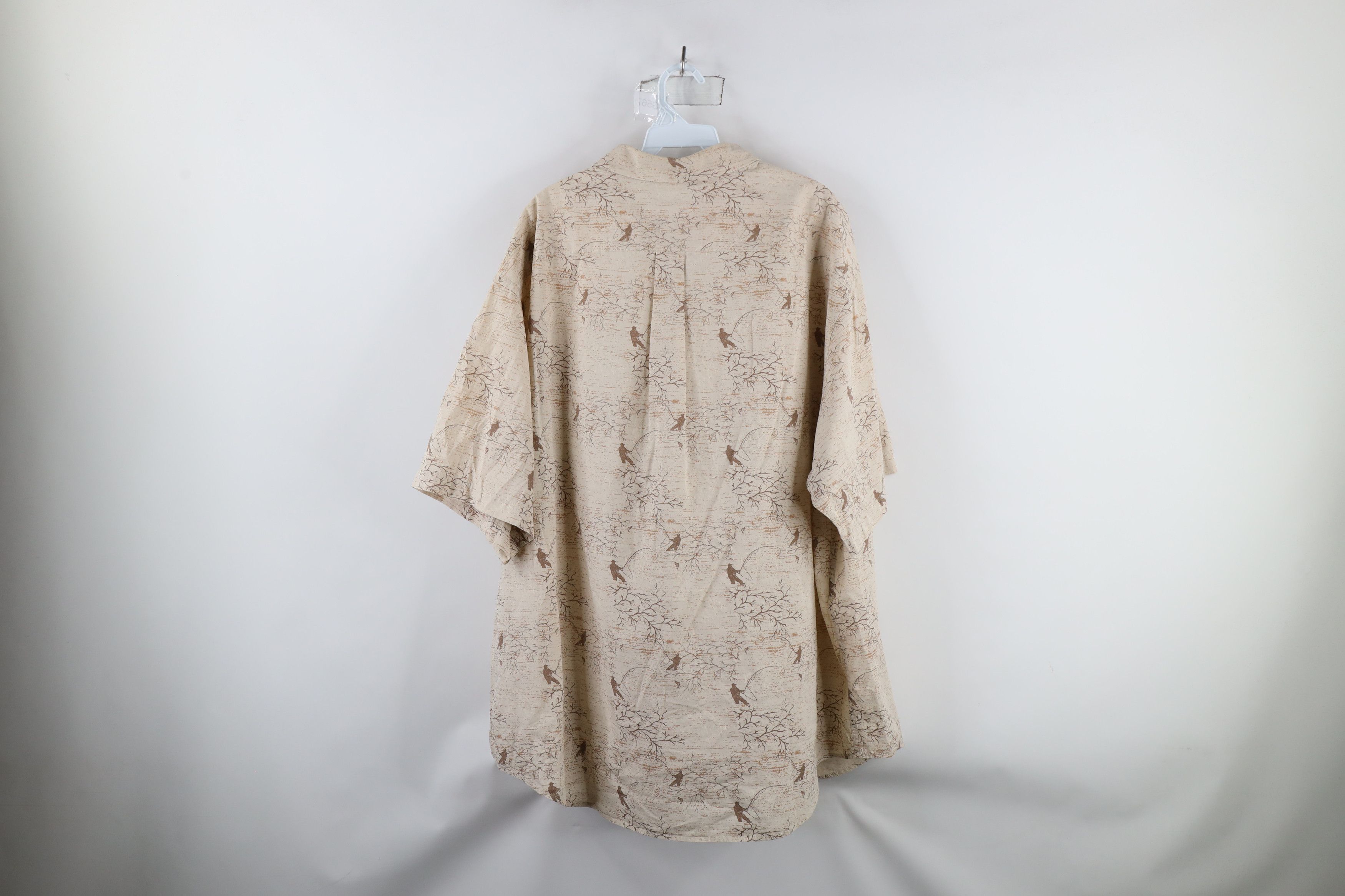 Vintage Vintage 90s Streetwear Nature Fly Fishing Button Down Shirt Size US XXL / EU 58 / 5 - 8 Thumbnail